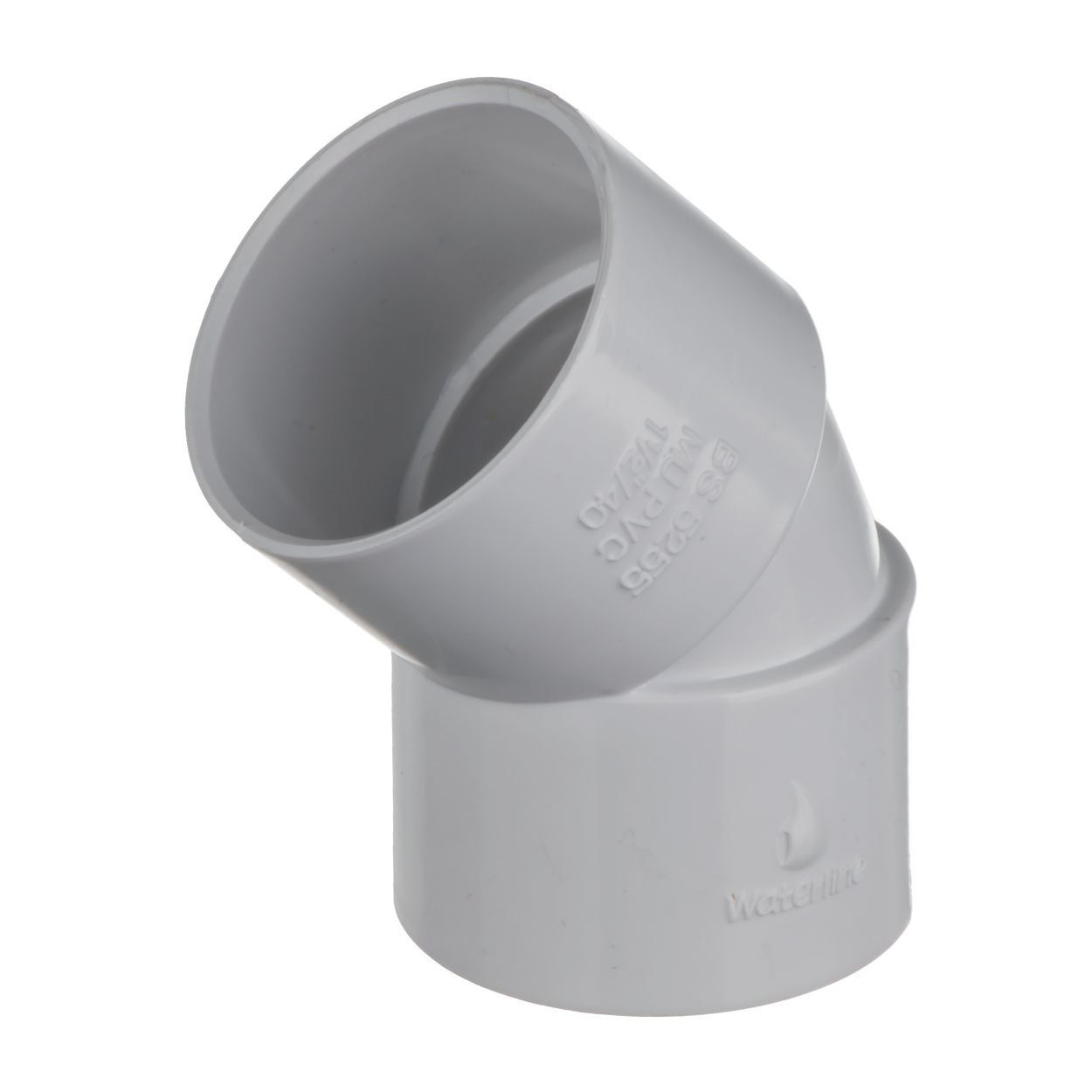 Solvent Weld Waste Fittings -  40mm 45 Degree Bend Fitting