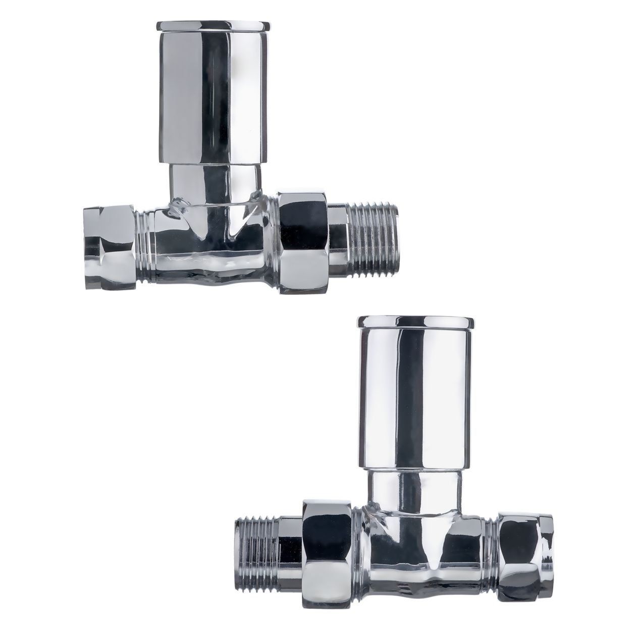 Plumbing Valves - Straight Pattern Towel Rail Rad. Valve Kit CP