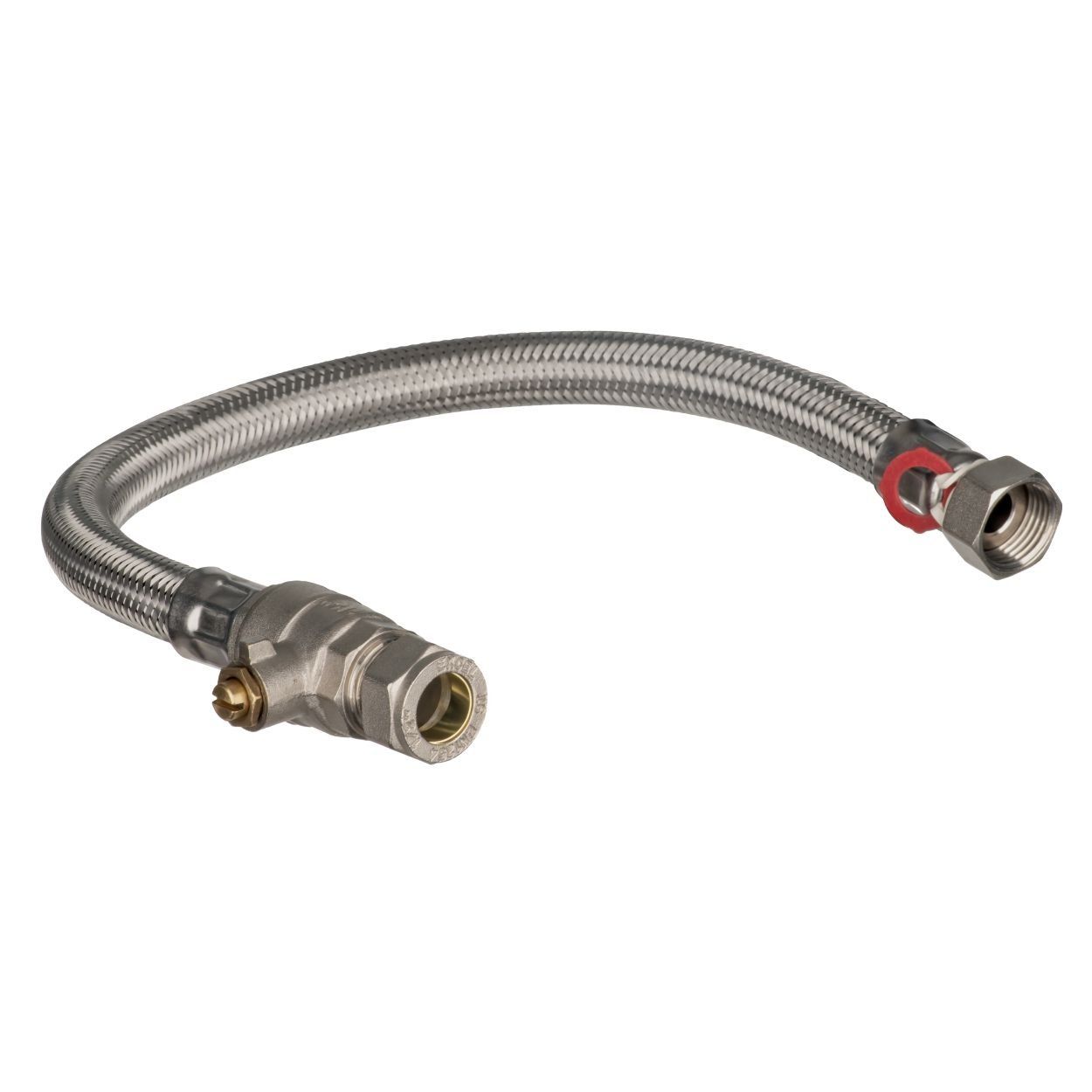Flexibles - 1/2" Type FC43 Str. Comp.Valved x Str. Swivel 500mm Long