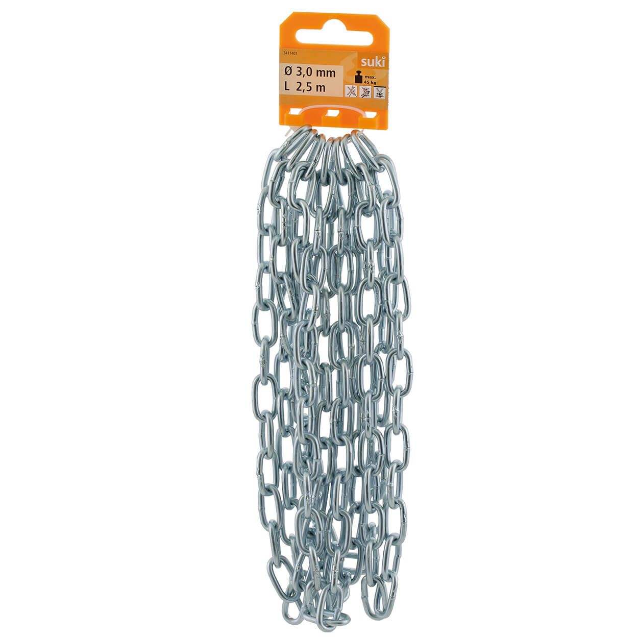 Welded Chain, Short Link, 3Mm, 2,5M