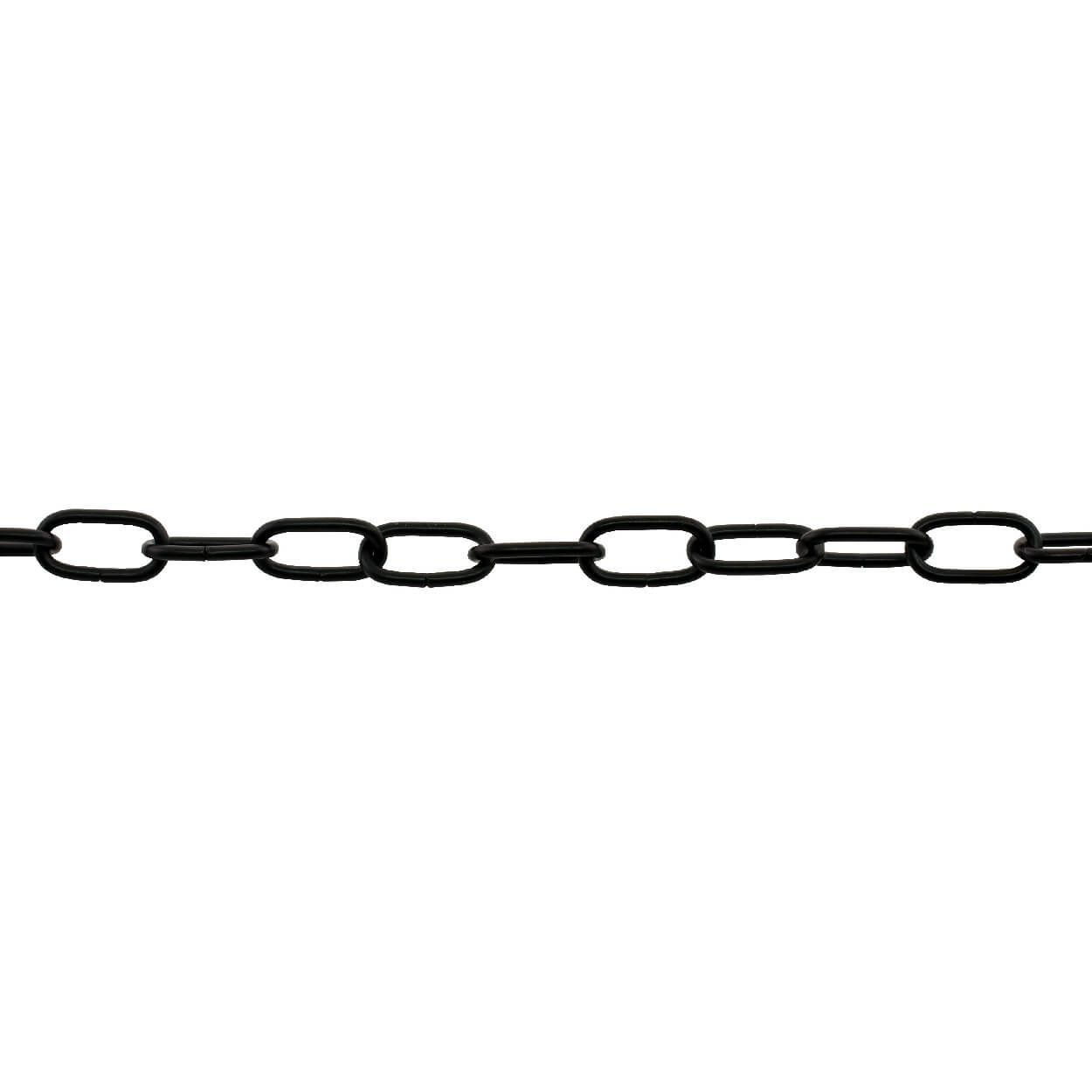 Round Wire Chain, Black, 2,0Mm, 2,5M