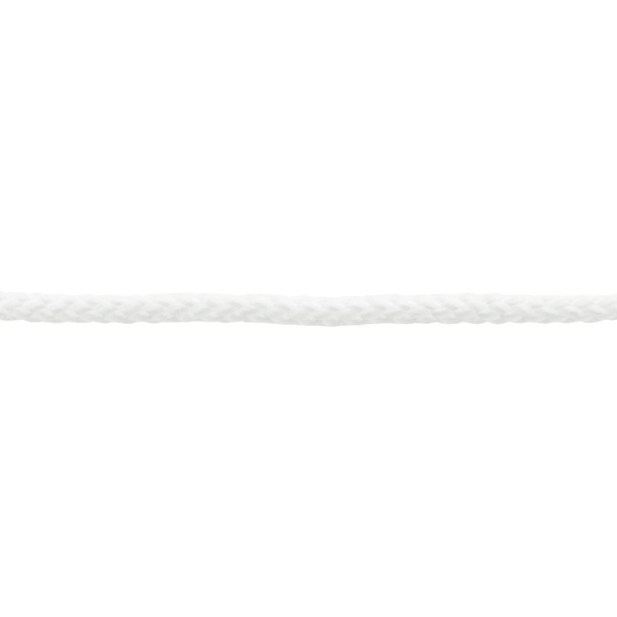 Pp Rope, Plaited, White, 4Mm