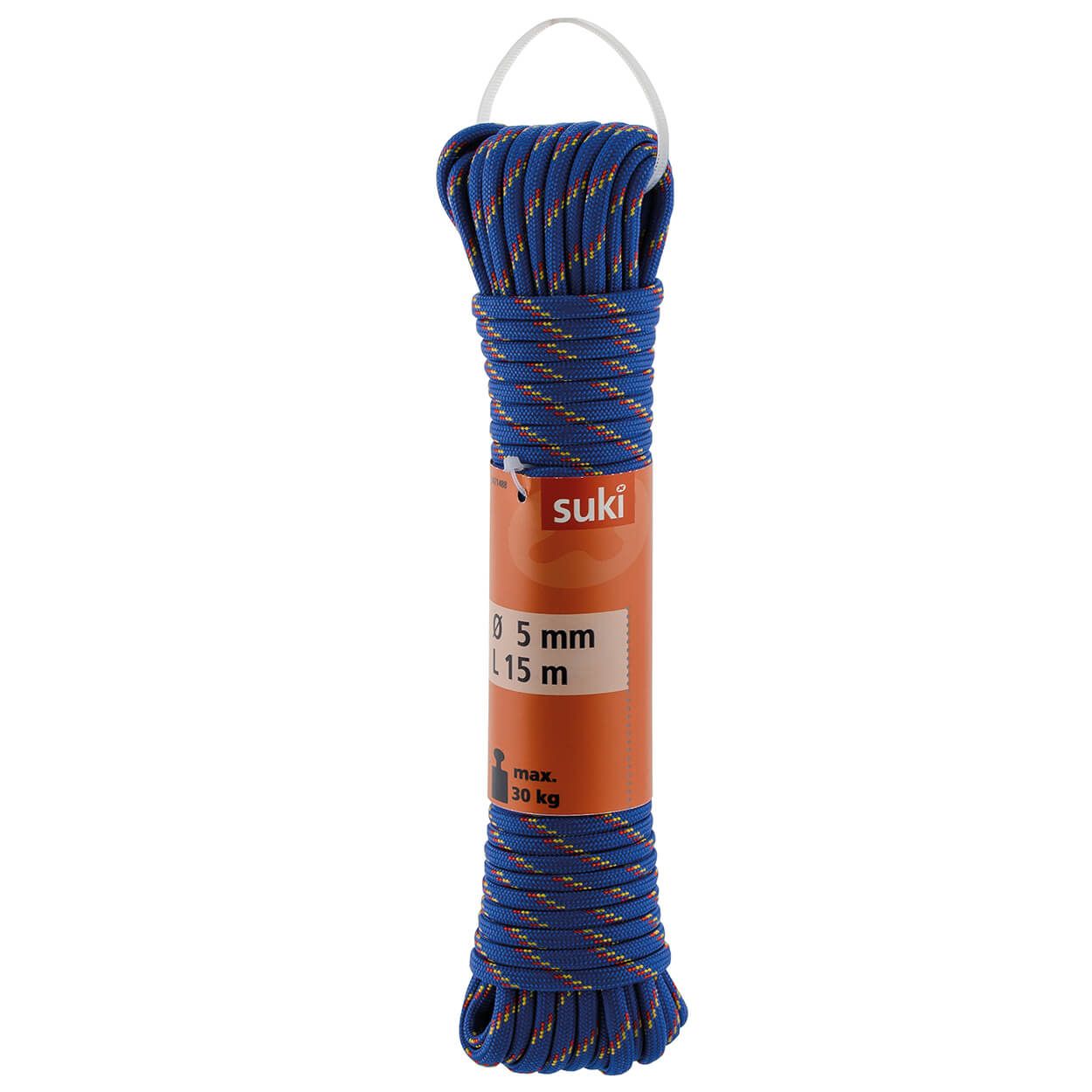 Pp Fun Rope, Blue/Red/Yellow, 5Mm, 15M