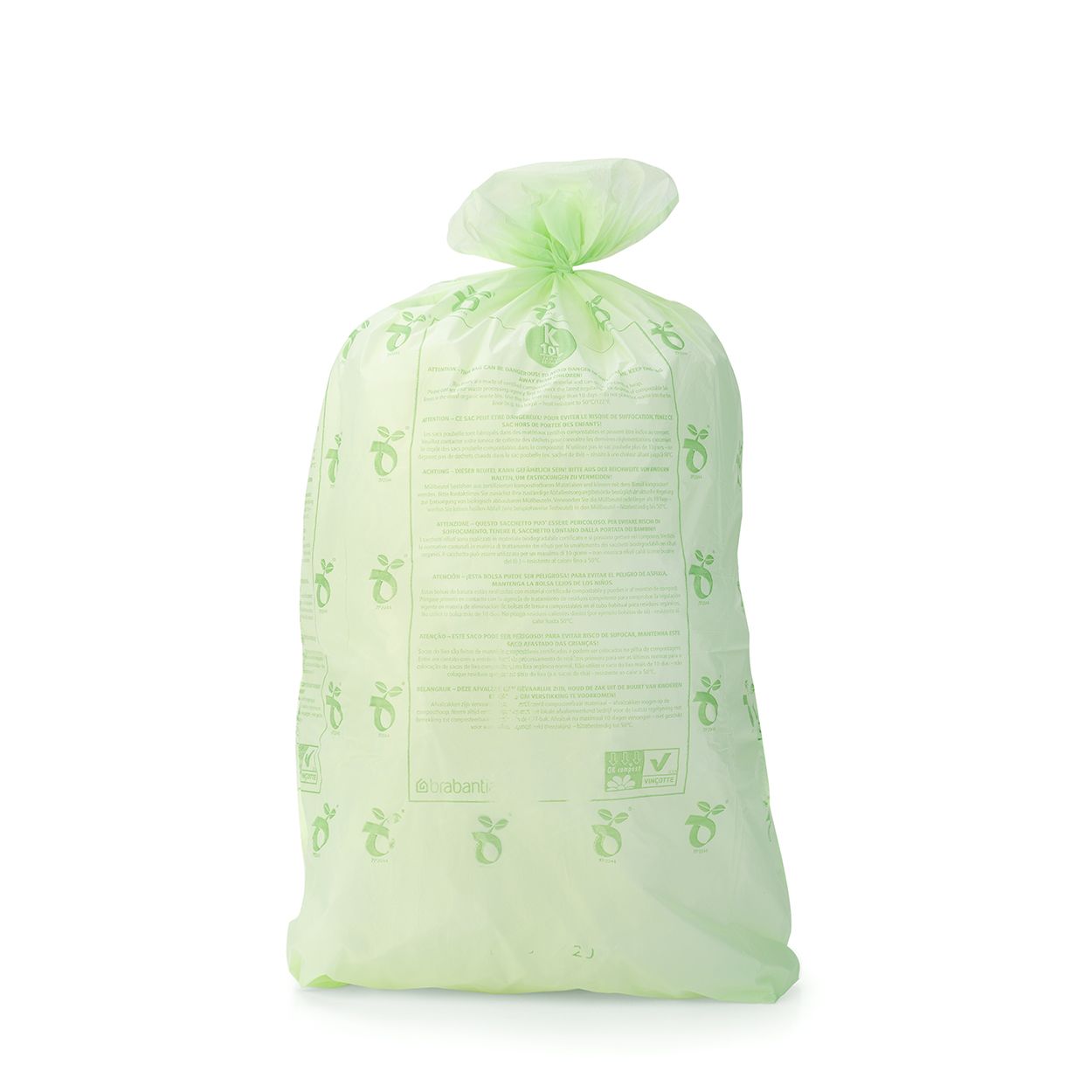 Brabantia PerfectFit Compostable Bin Liners (K) 10 Litre - 10 bags