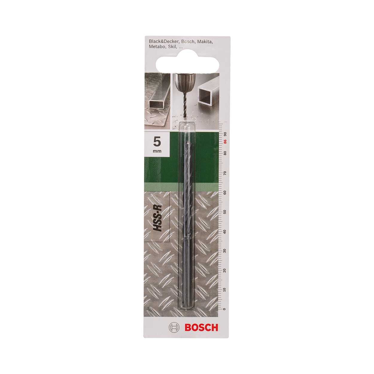 Bosch Metal Drill Bits HSS-R with Diameter 5.0mm