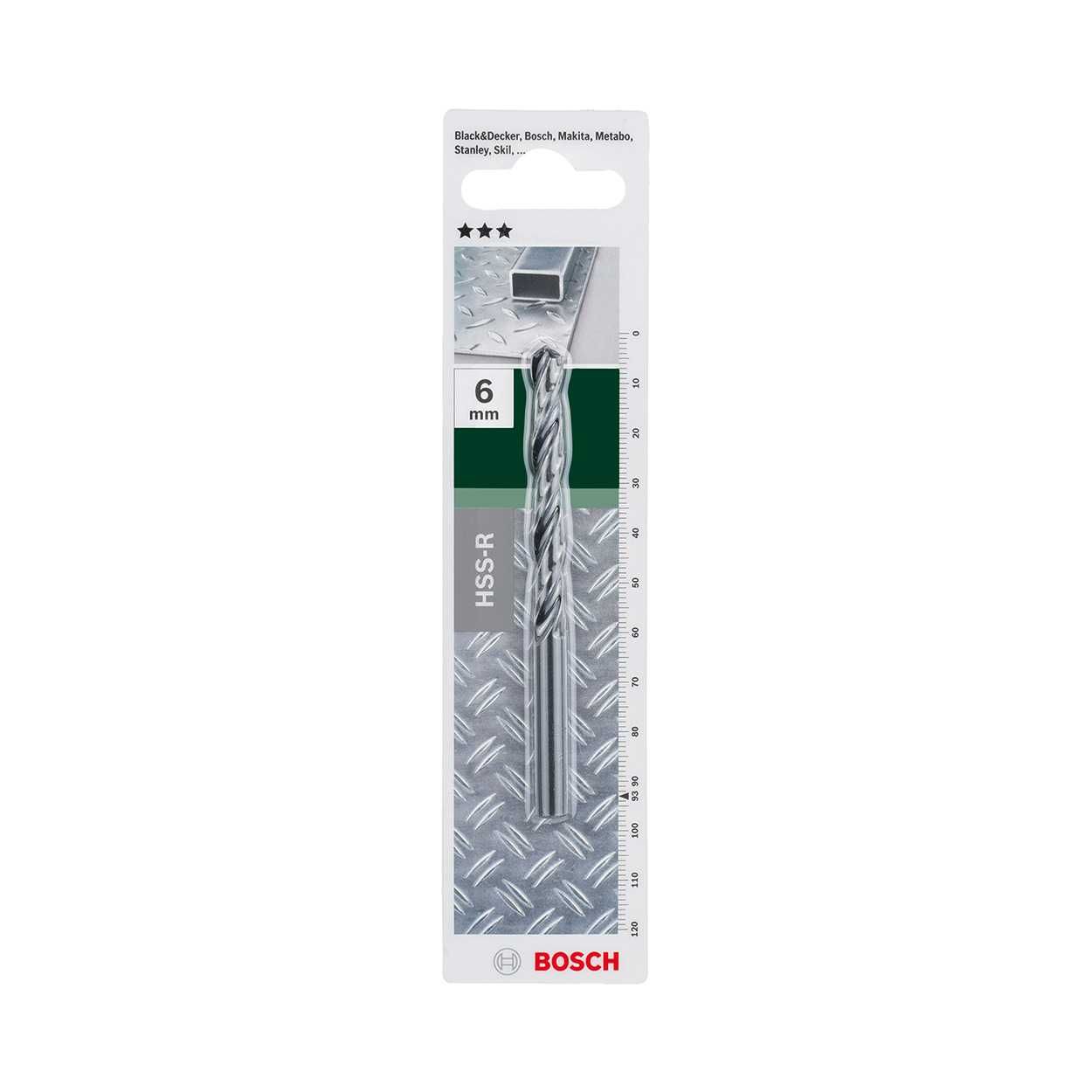 Bosch Metal Drill Bits HSS-R with Diameter 6.0mm