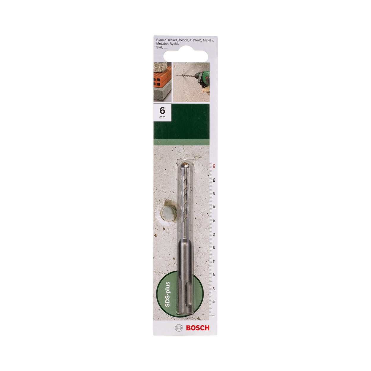 Bosch 110mm SDS-Plus Hammer Drill Bit with Diameter 6mm
