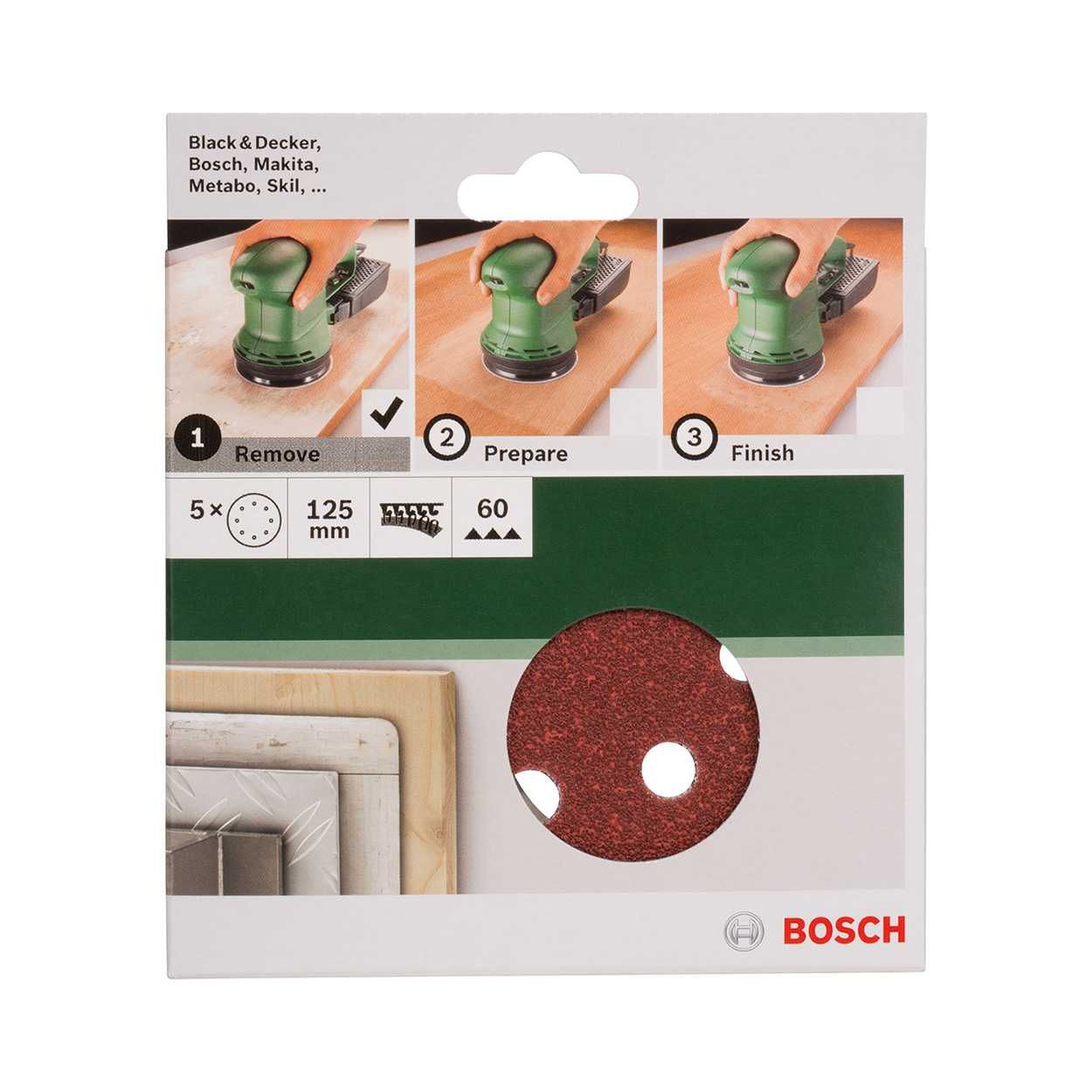 Bosch Sanding Sheet Set for Random Orbit Sanders - 5 Pieces