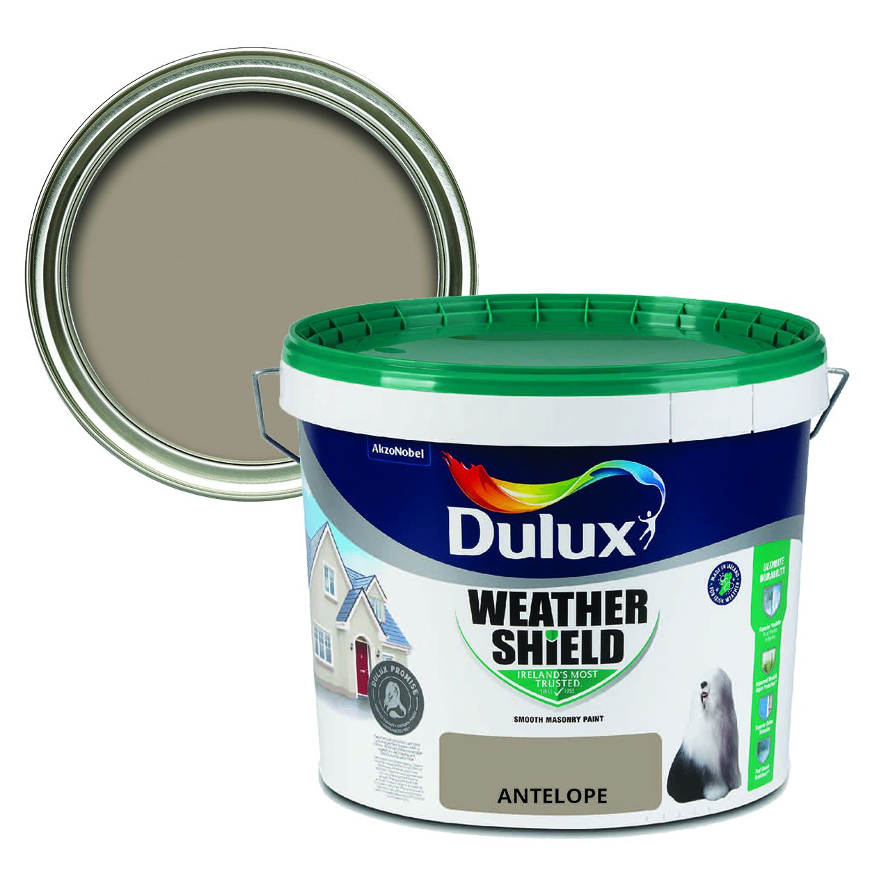 Dulux Weathershield Smooth Masonry Antelope 10L