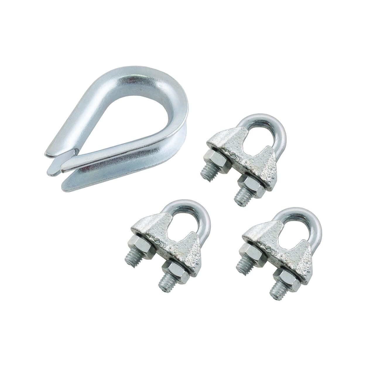 3 Wire Clip + 1 Thimble Set, 3-4Mm