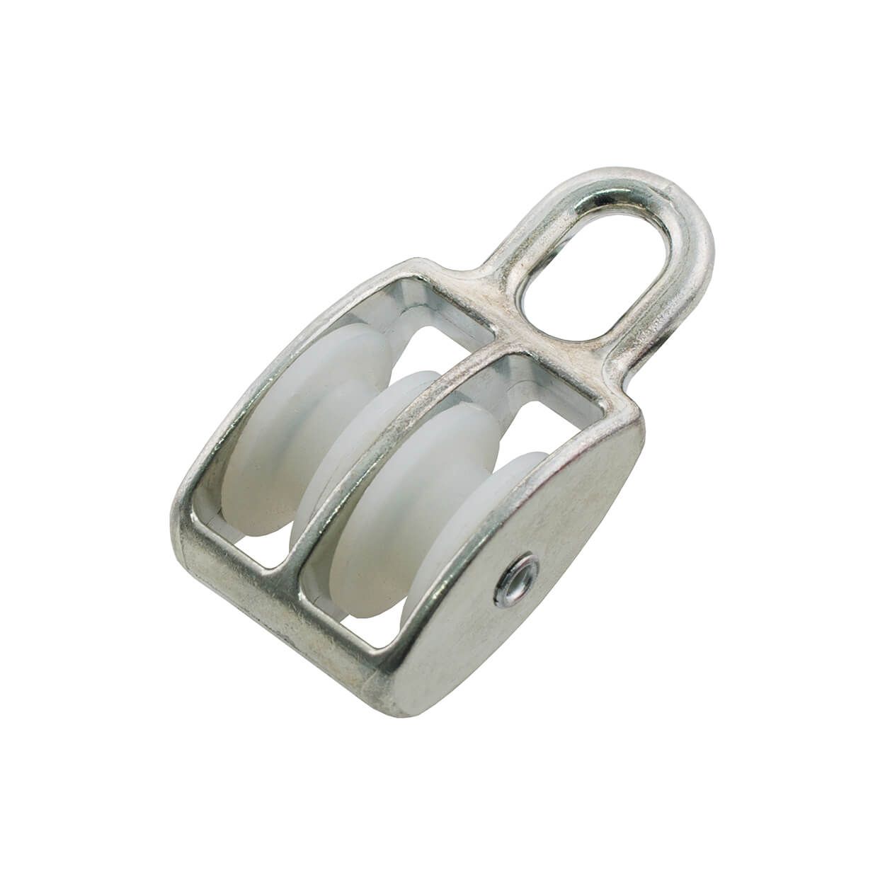 Fixed Eye Double Pulley, 30Mm, 6Mm Cord