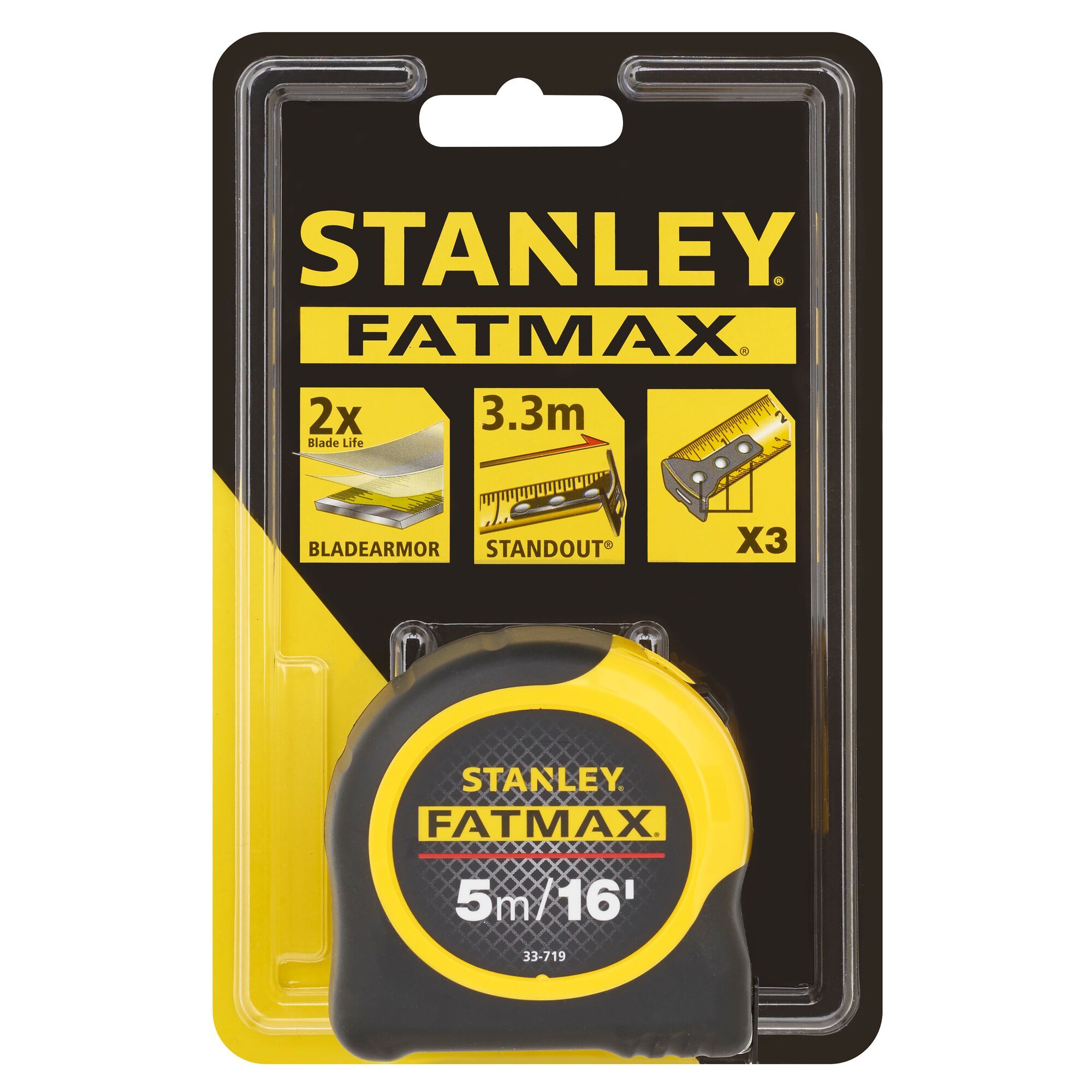 Stanley Fatmax 5m Blade Armor Measuring Tape