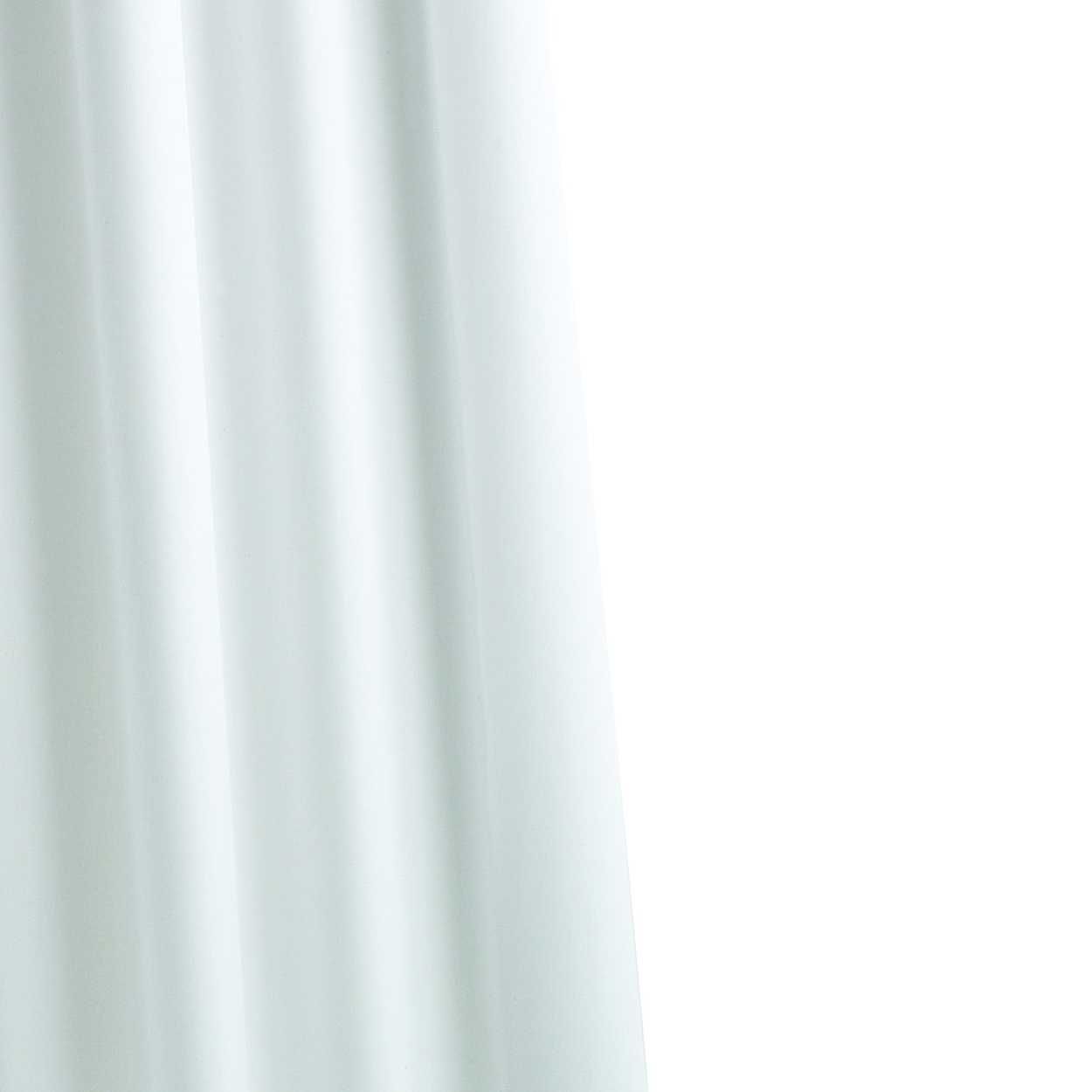 Croydex Plain Textile Shower Curtain White