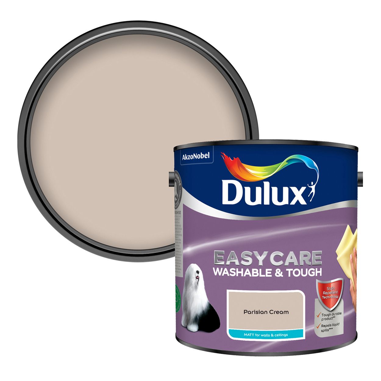 Dulux Easycare Washable & Tough Matt Parisian Cream 2.5L