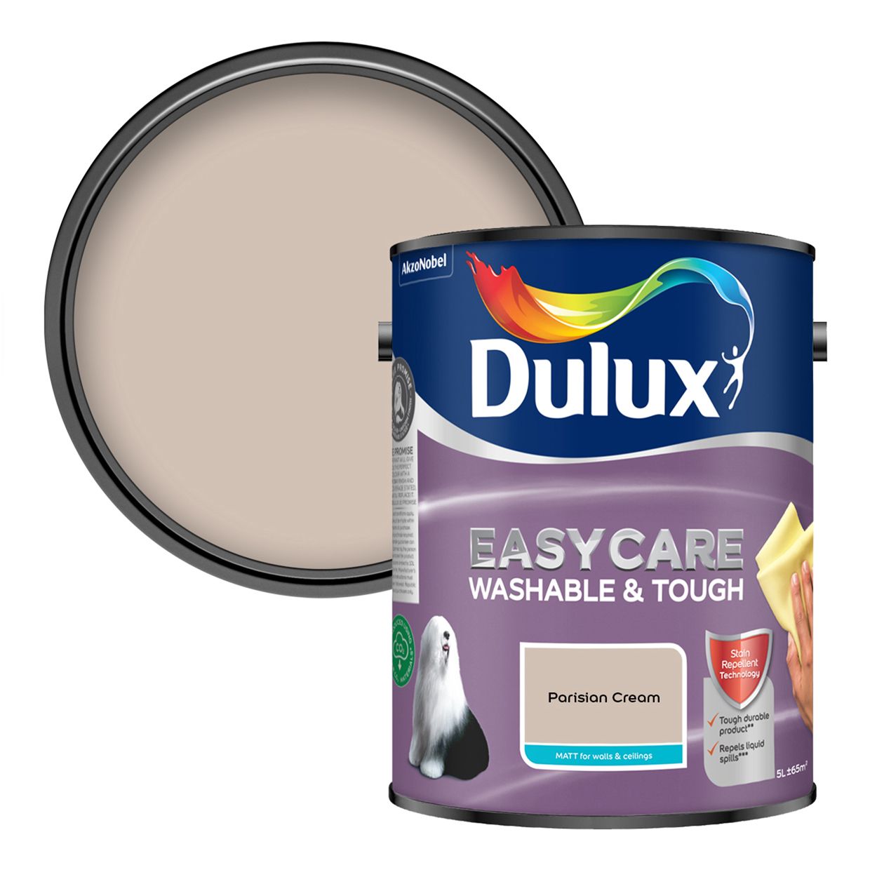 Dulux Easycare Washable & Tough Matt Parisian Cream 5L