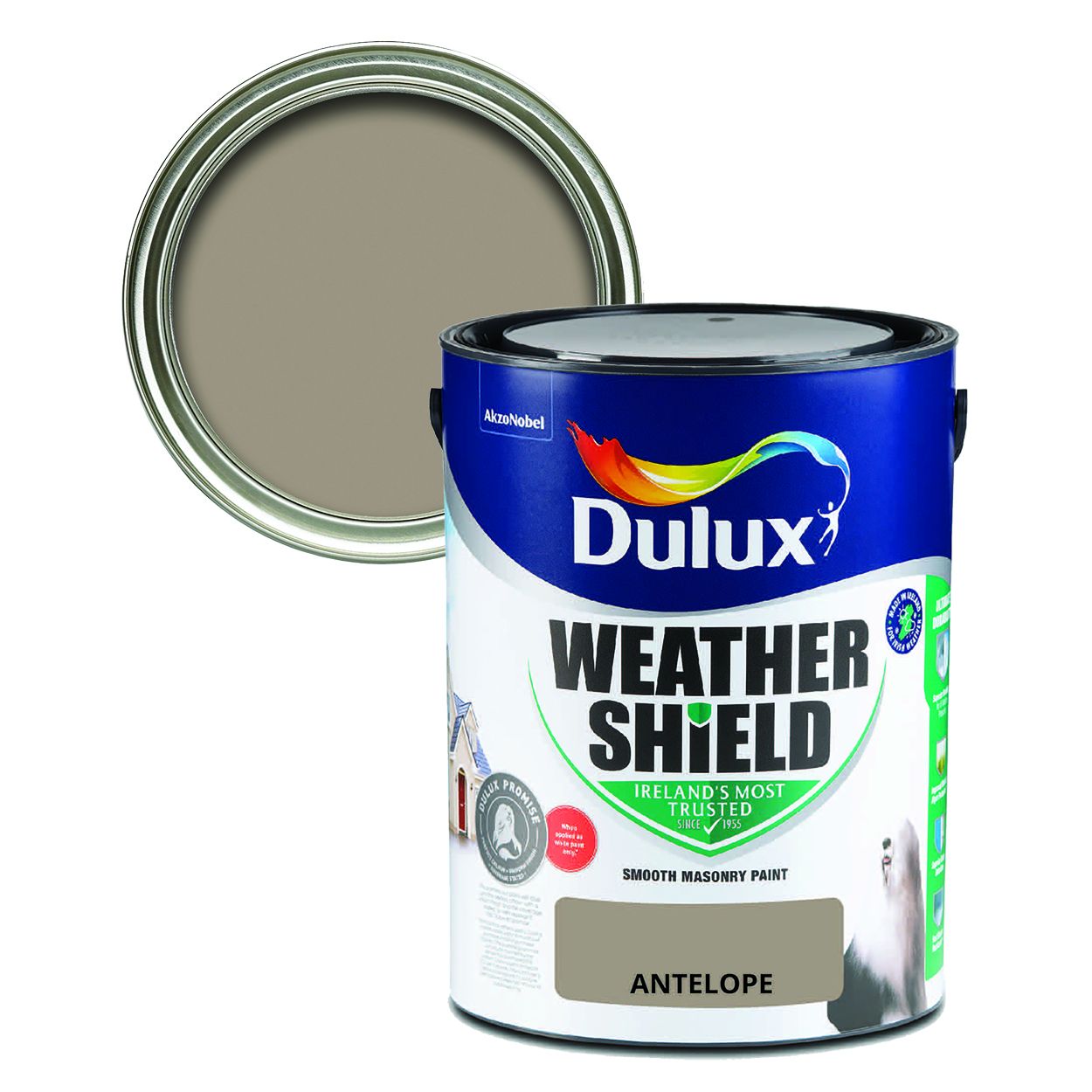 Dulux Weathershield Smooth Masonry Antelope 5L