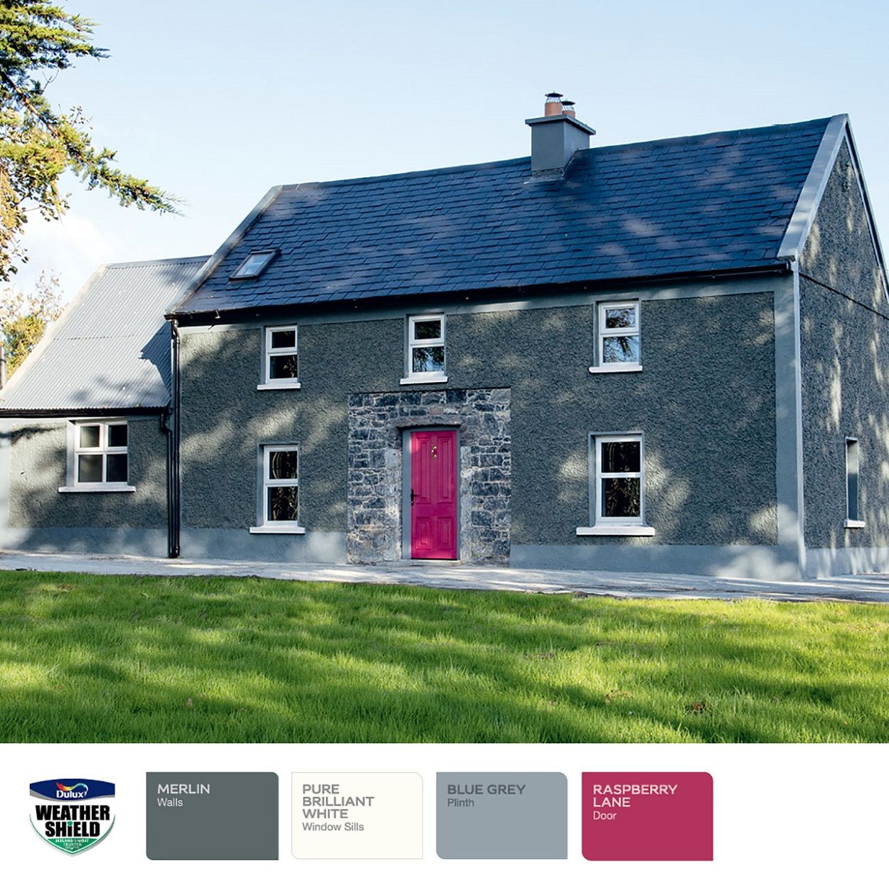 Dulux Weathershield Smooth Masonry Blue Grey 10L