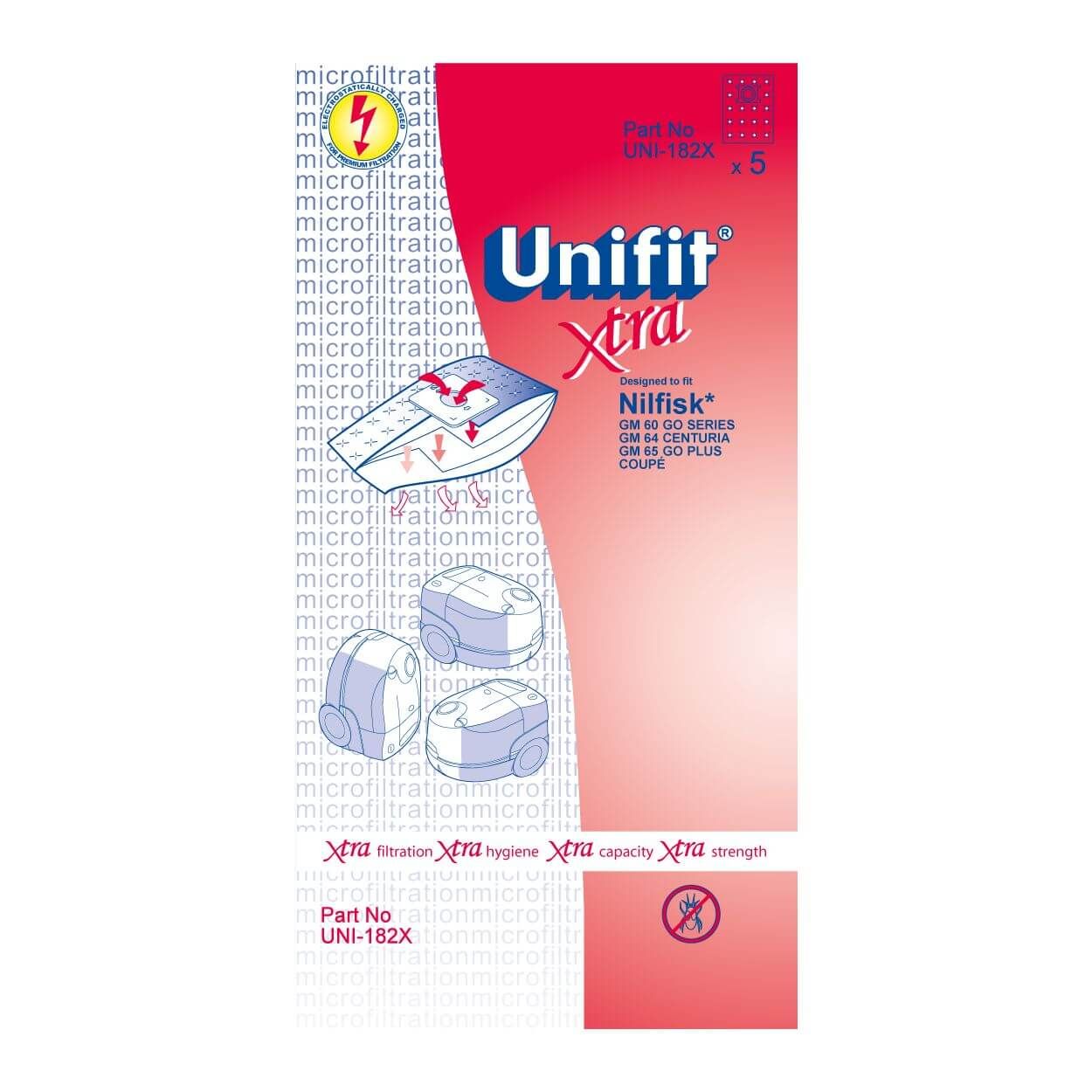 Unifit Vacuum Bags (Nilfisk Coupe/Go Series)