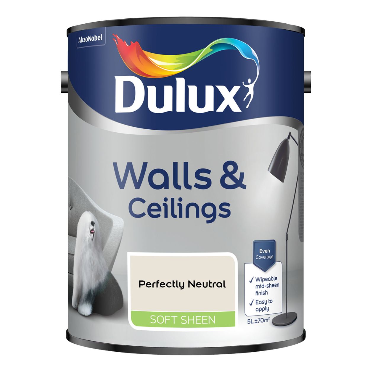 Dulux Vinyl Soft Sheen Perfectly Neutral 5L