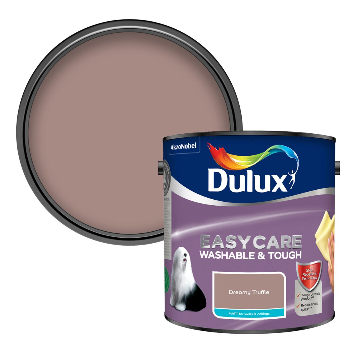 Dulux Easycare Washable & Tough Matt Dreamy Truffle 2.5L