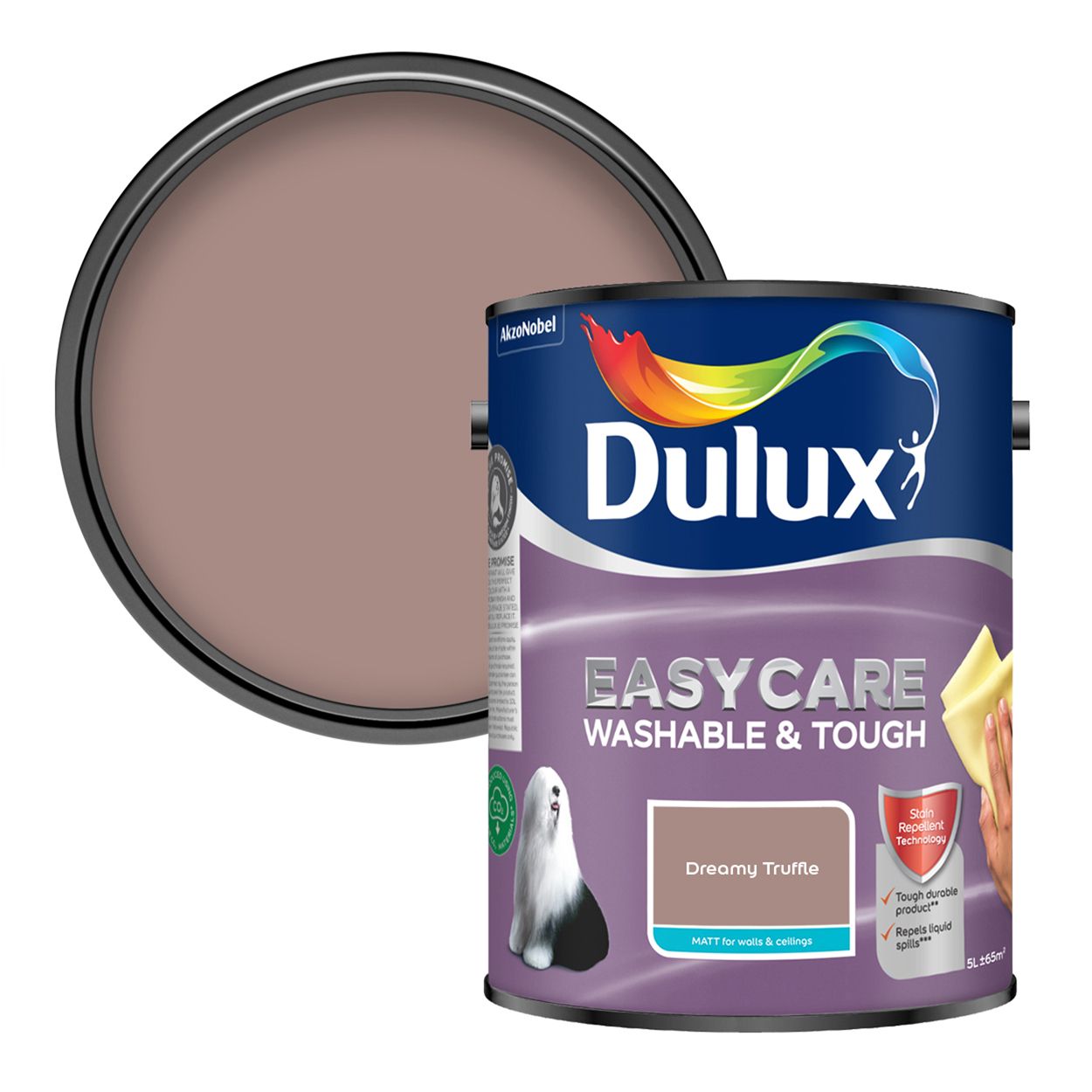 Dulux Easycare Washable & Tough Matt Dreamy Truffle 5L