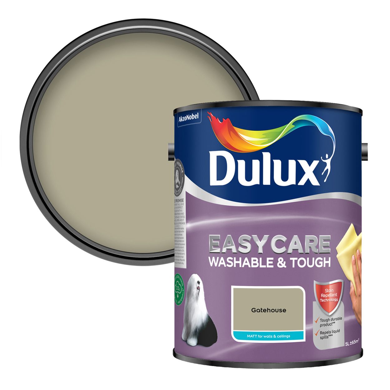 Dulux Easycare Washable & Tough Matt Gatehouse 5L