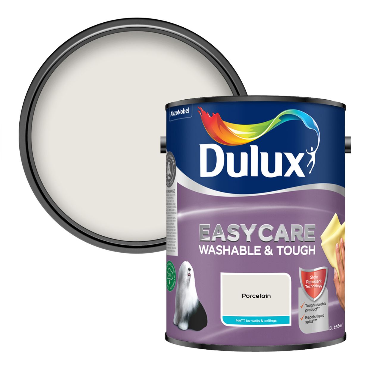 Dulux Easycare Washable & Tough Matt Porcelain 5L