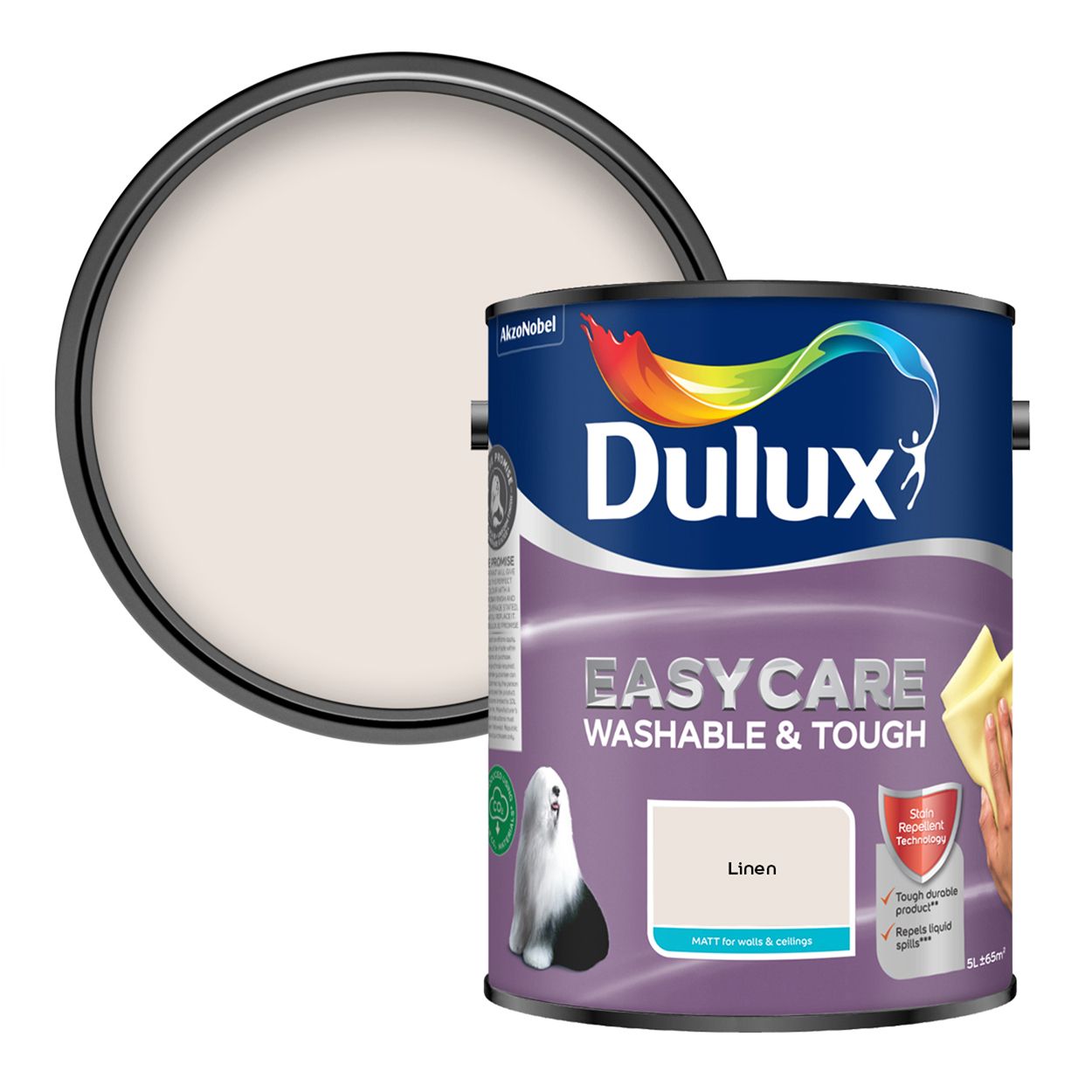 Dulux Easycare Washable & Tough Matt Linen 5L