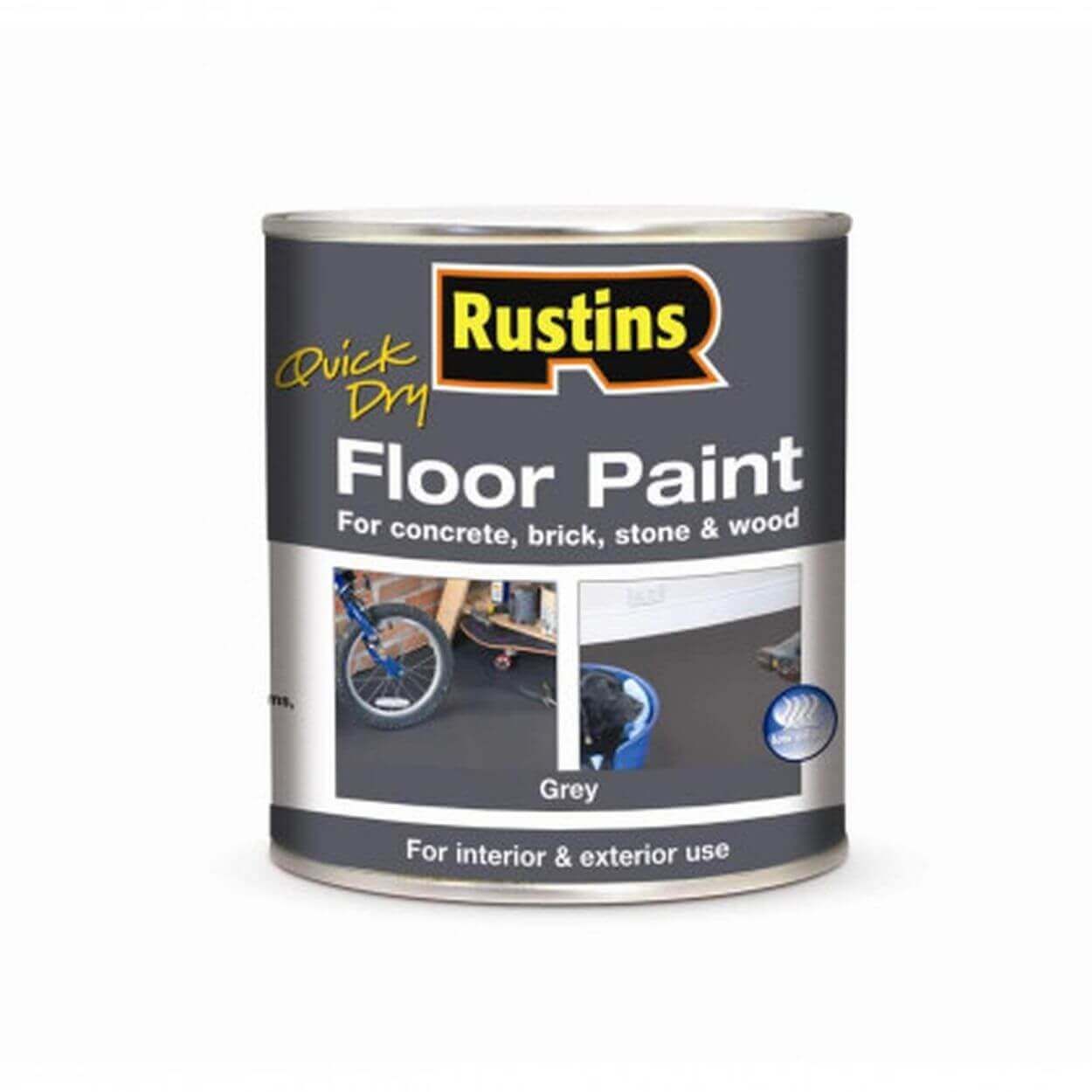 Rustins Quick Dry Floor Paint Grey 2.5Lt