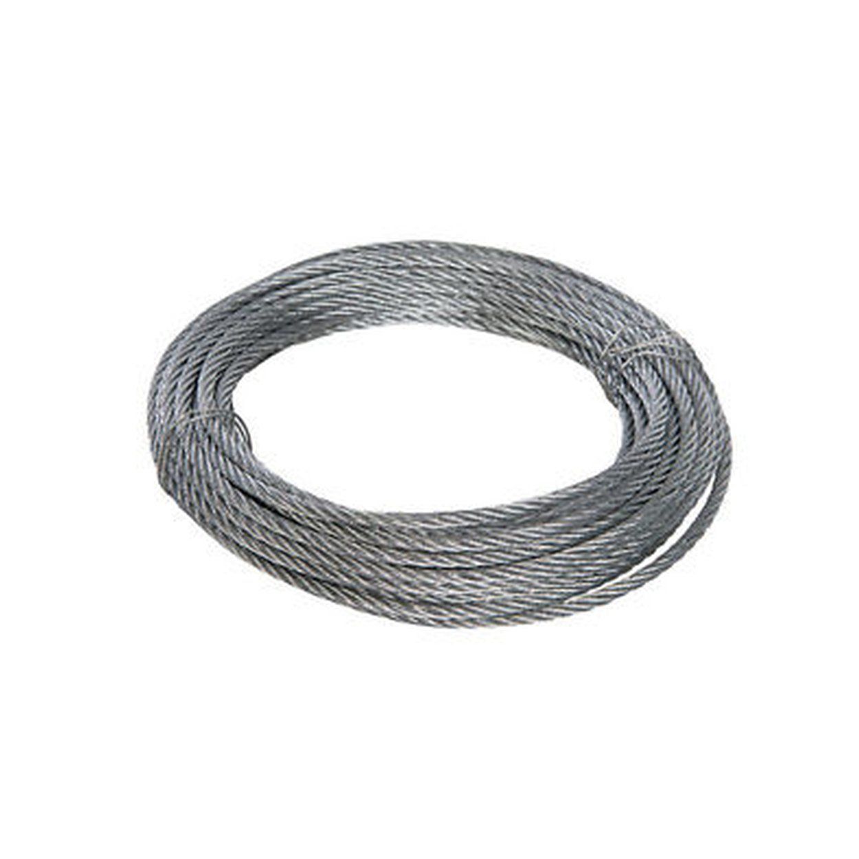 STEEL WIRE ROPE. 4.0MM / 10M. ZINC PLATED