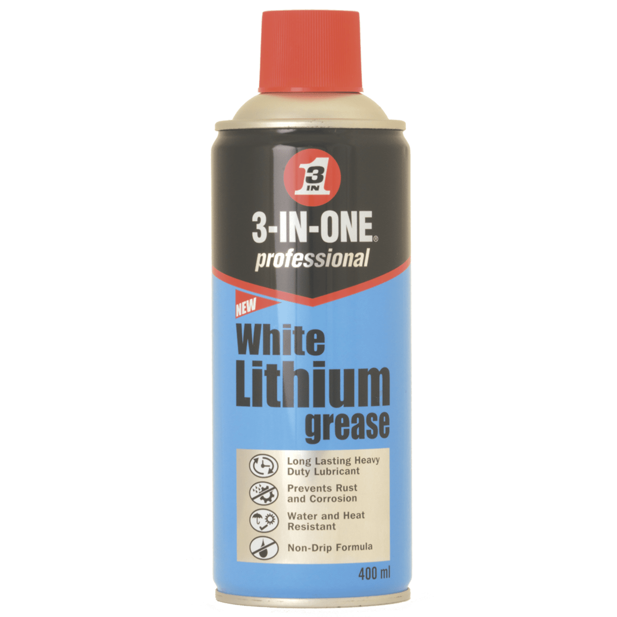 3in1 400ml White Lithium Grease Professional Aerosol
