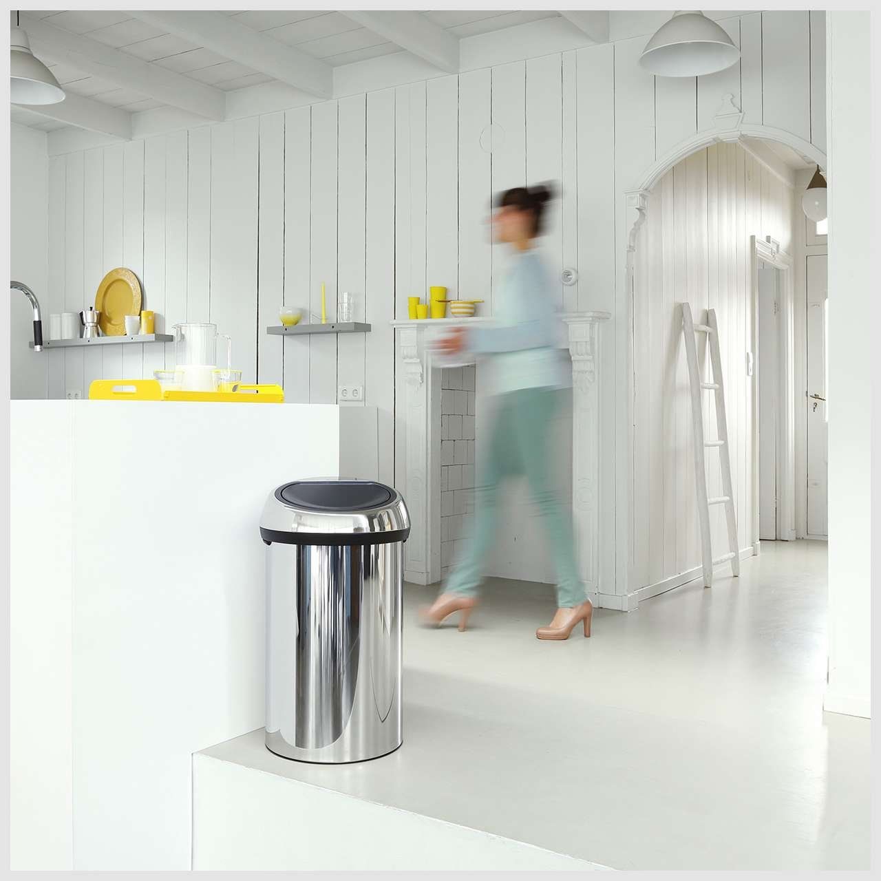 Brabantia Touch Bin 60 litre - Brilliant Steel
