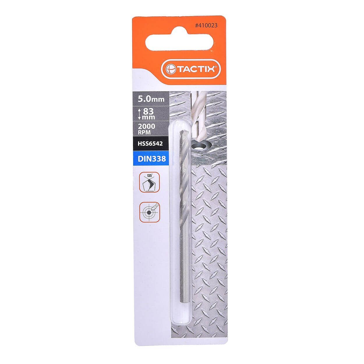 Tactix Hss Twist Drill 5Mm