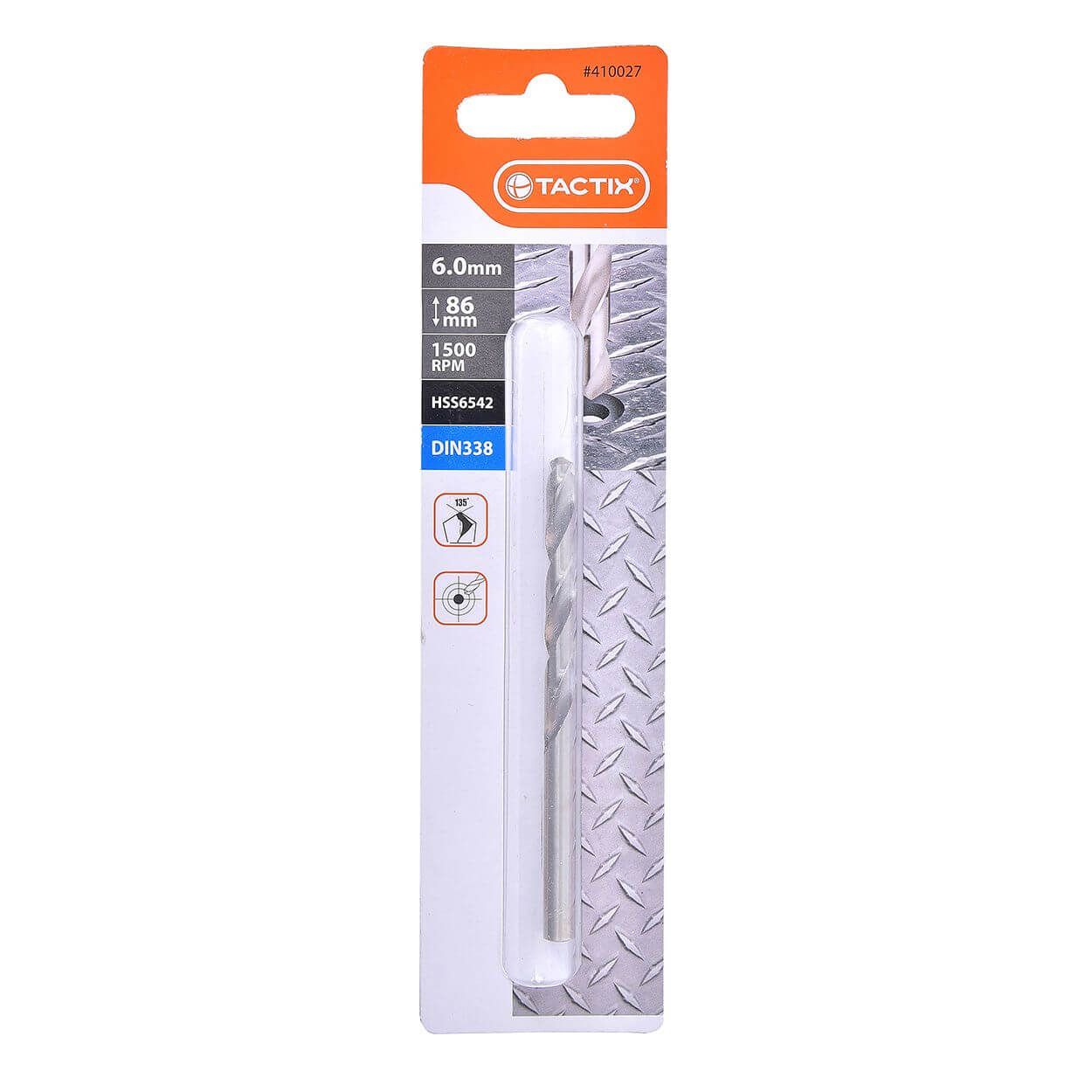 Tactix Hss Twist Drill 6Mm