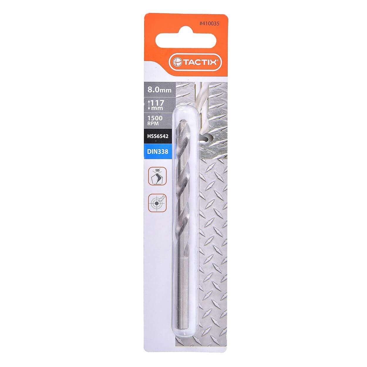 Tactix Hss Twist Drill 8Mm