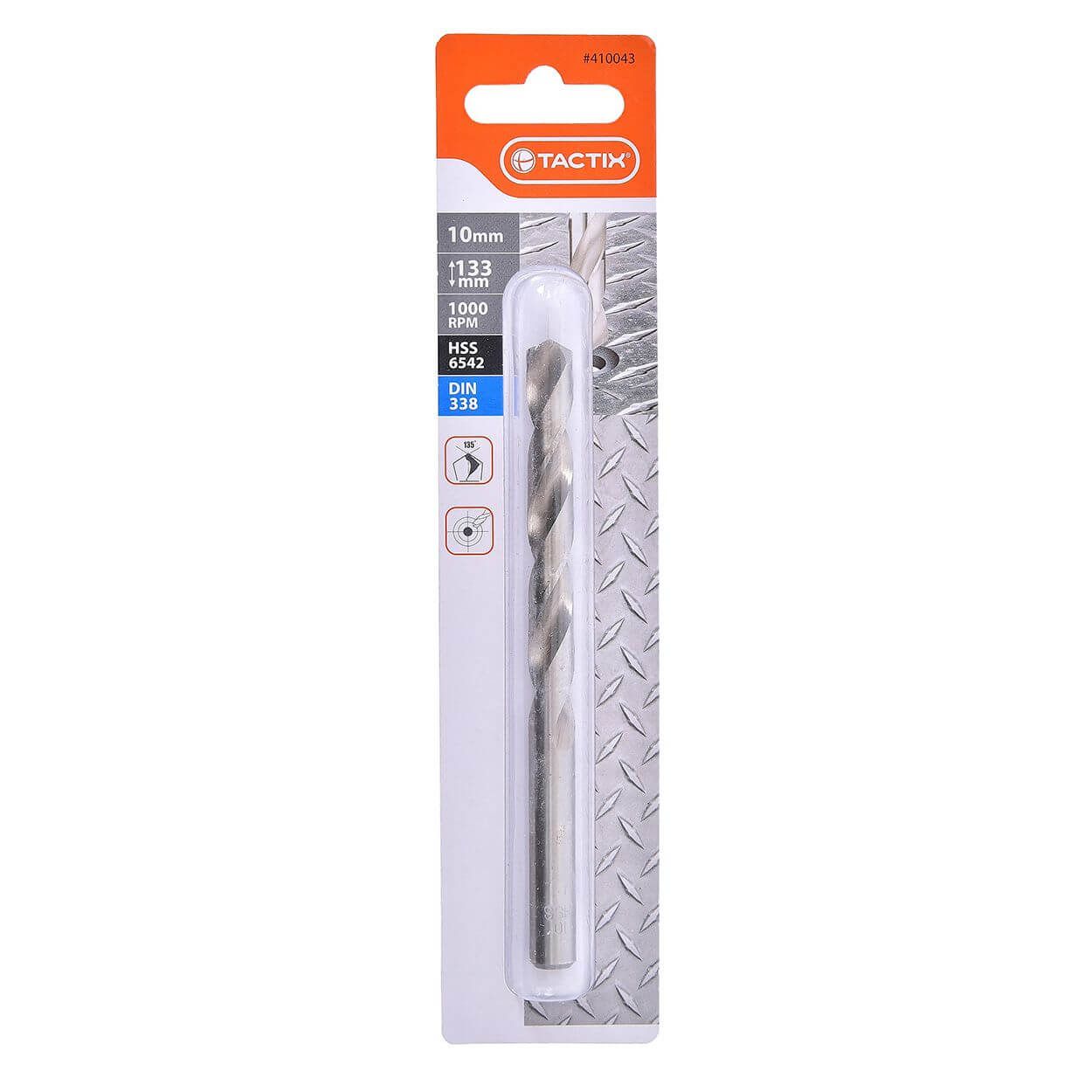 Tactix Hss Twist Drill 10Mm