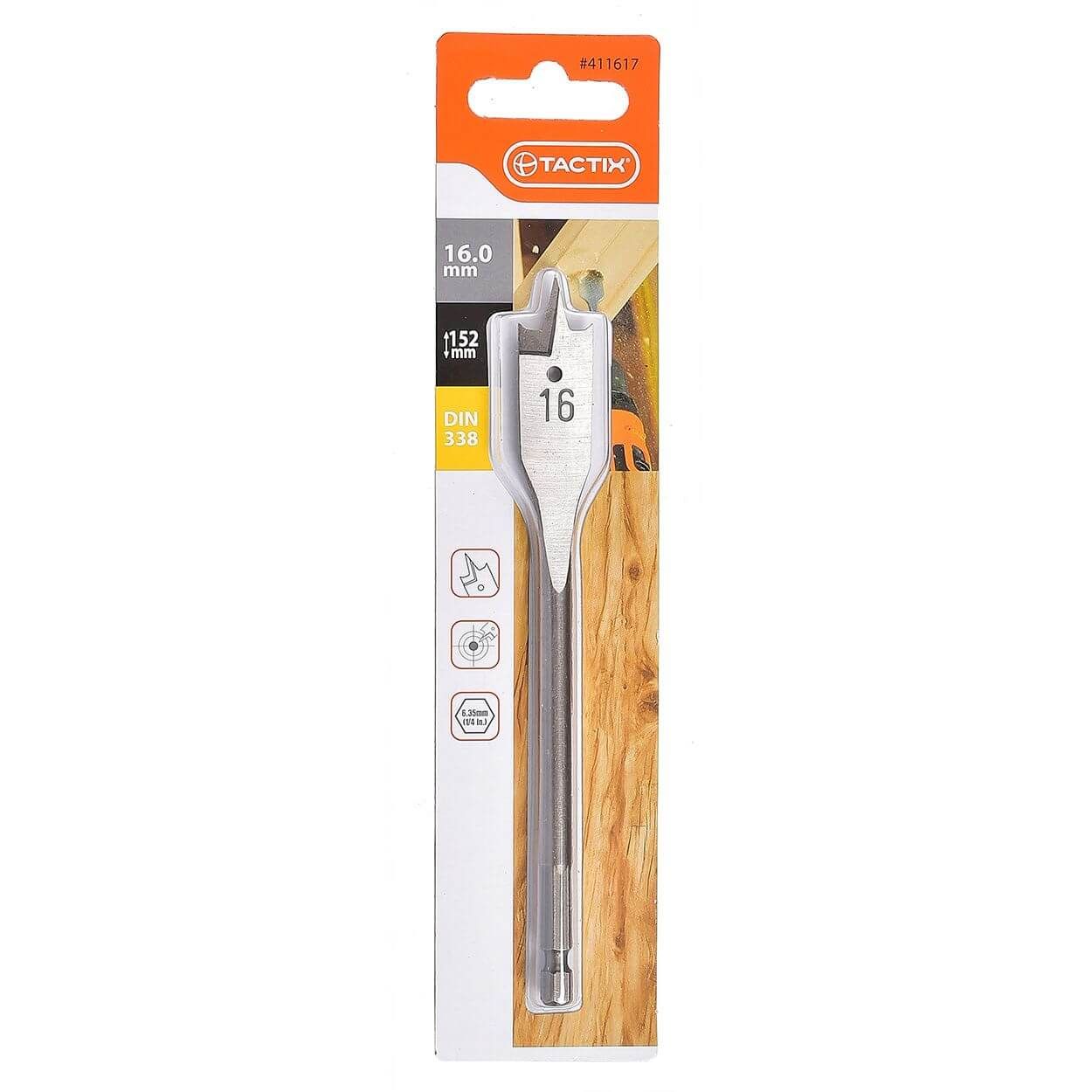Tactix Wood Spade 16Mm