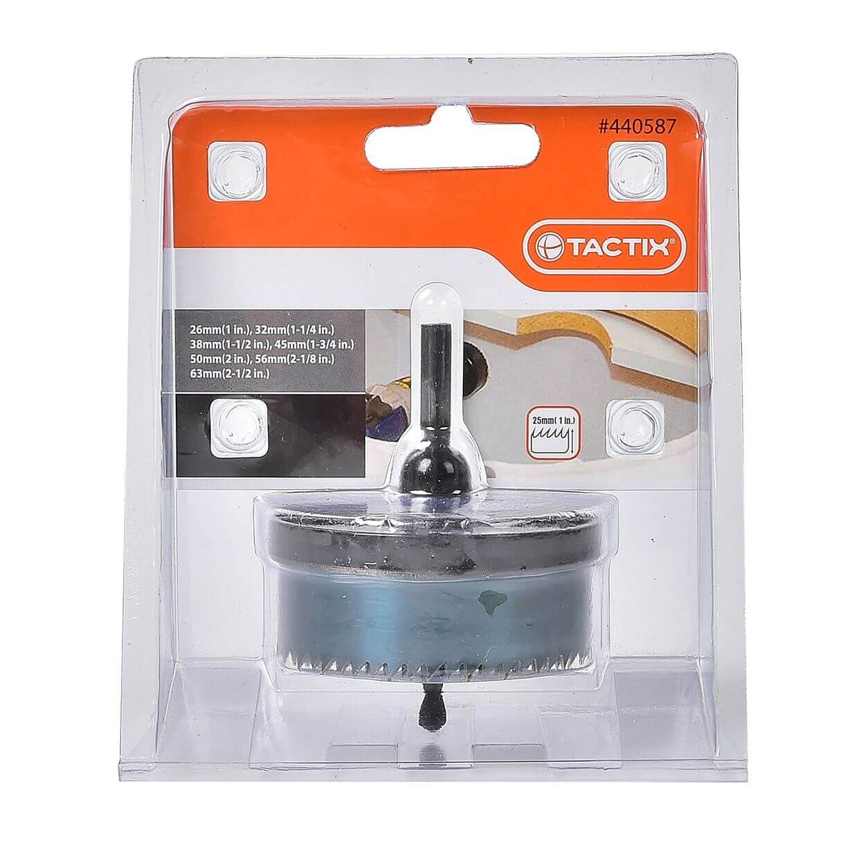 Tactix Holesaw 25Mm(1In.) 7Pc 26-63Mm