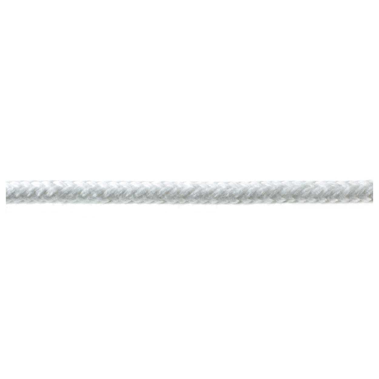 White Rope Braided Polyester 6mm -1 mt