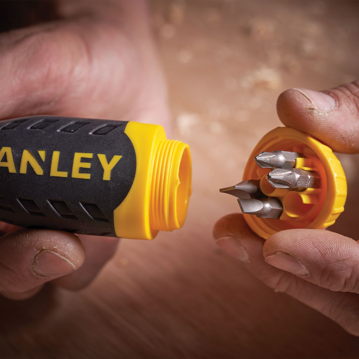 Stanley Multibit Ratchet Screwdriver + 10 Bits