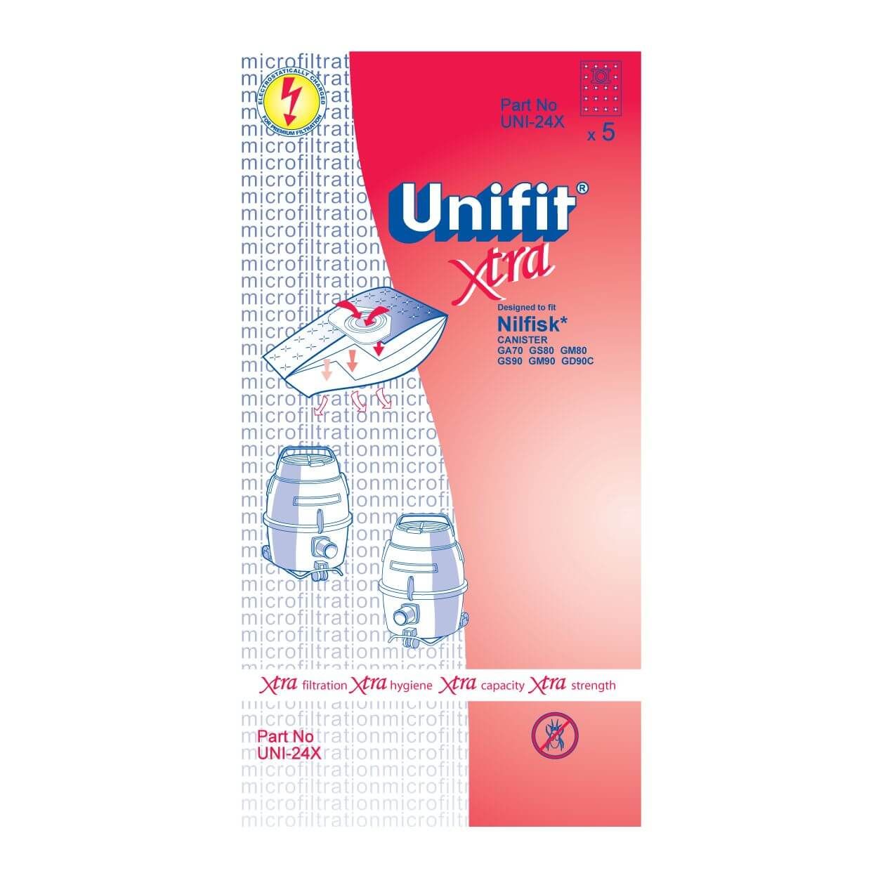 10 Premium Sacchetti Per Aspirapolvere Nilfisk 816200, 82095000, GA70, GS80, GS84, GS90, GS90C, GM80, GM80P, GM90, GD80, GD90, GM 80 Classic, Limited, C, P, GM 90, GD 80, 90, GA 70, GS 80, 90, GST