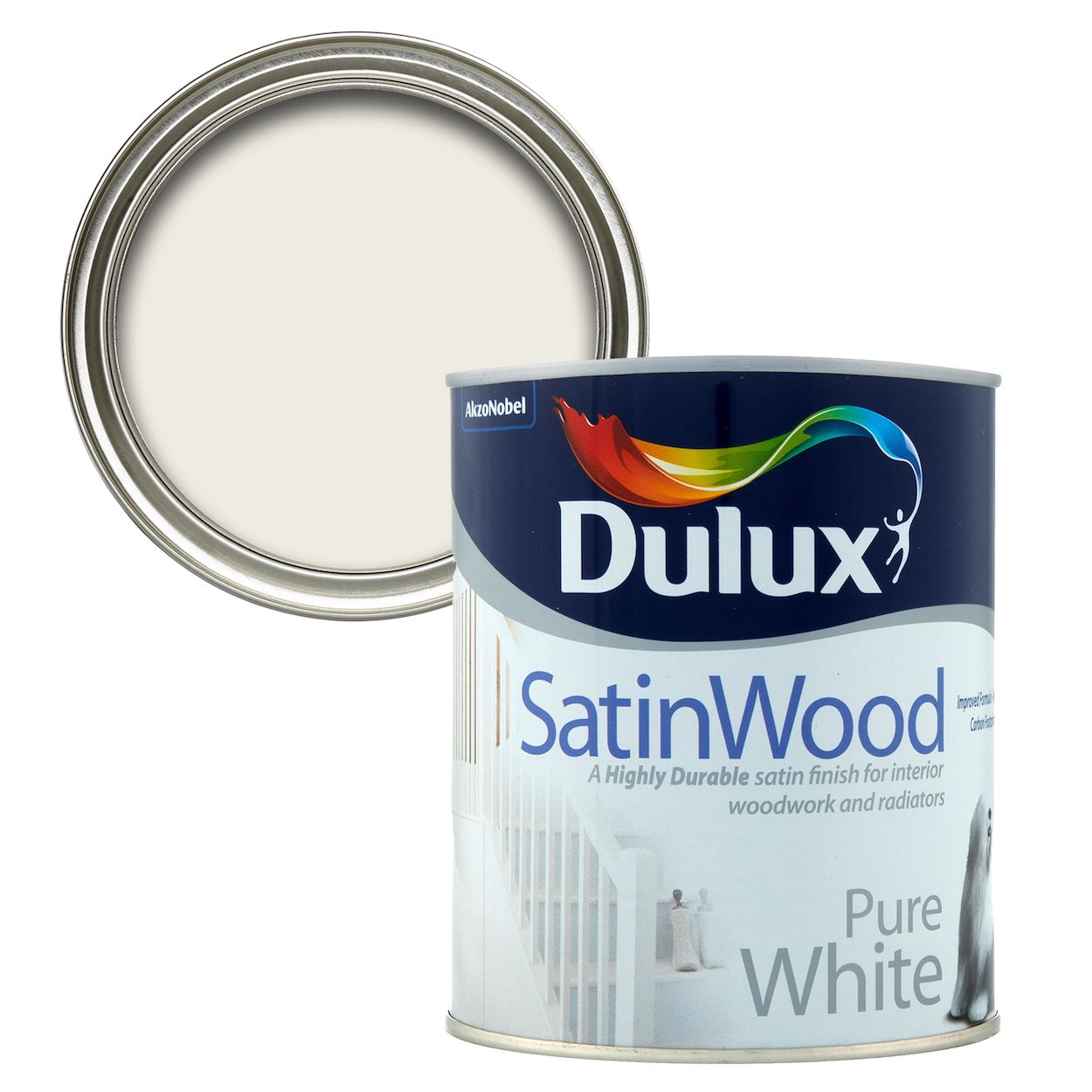 Dulux Satinwood Pure White 750ml