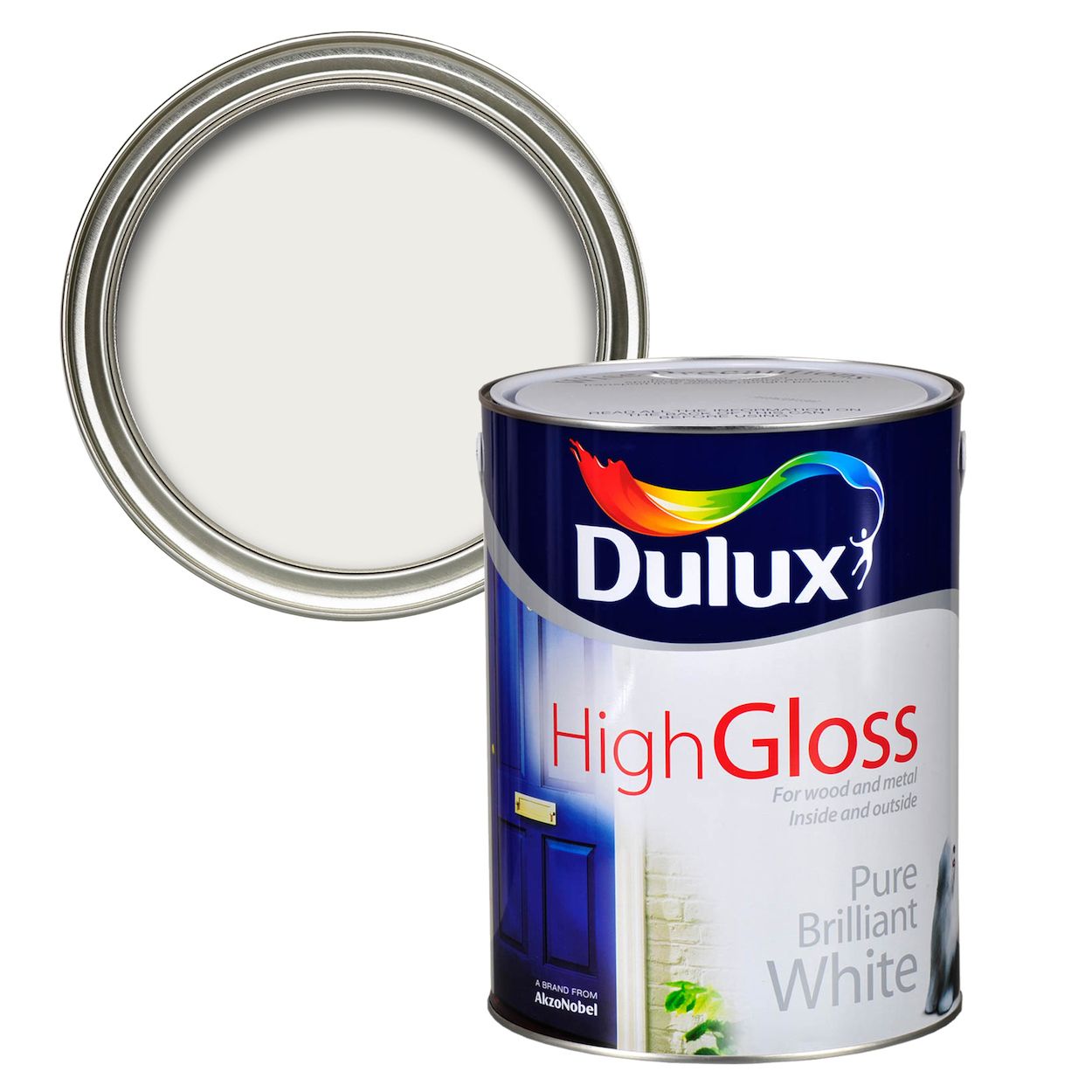 Dulux High Gloss Pure Brilliant White 5L
