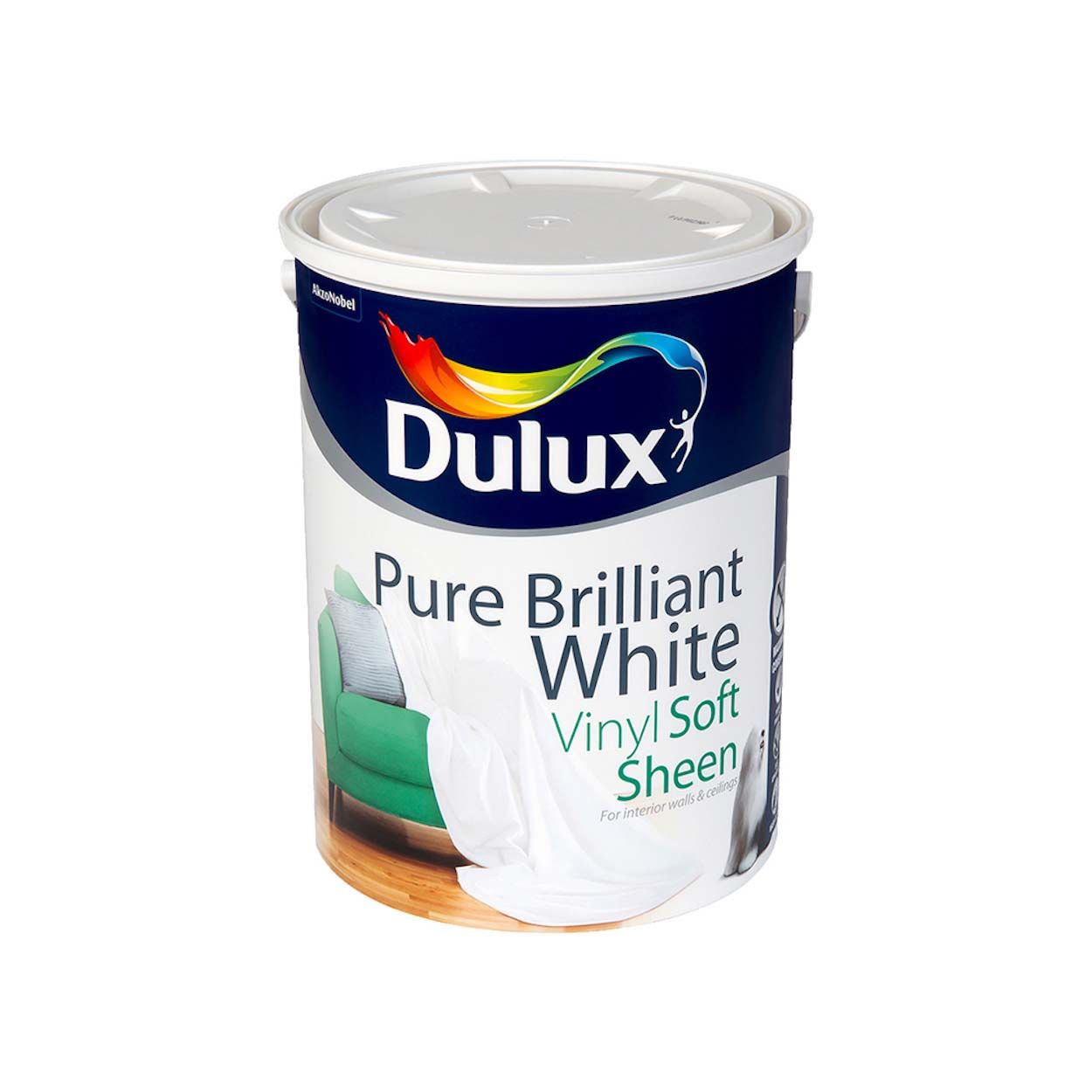 Dulux Vinyl Soft Sheen Pure Brilliant White 5L