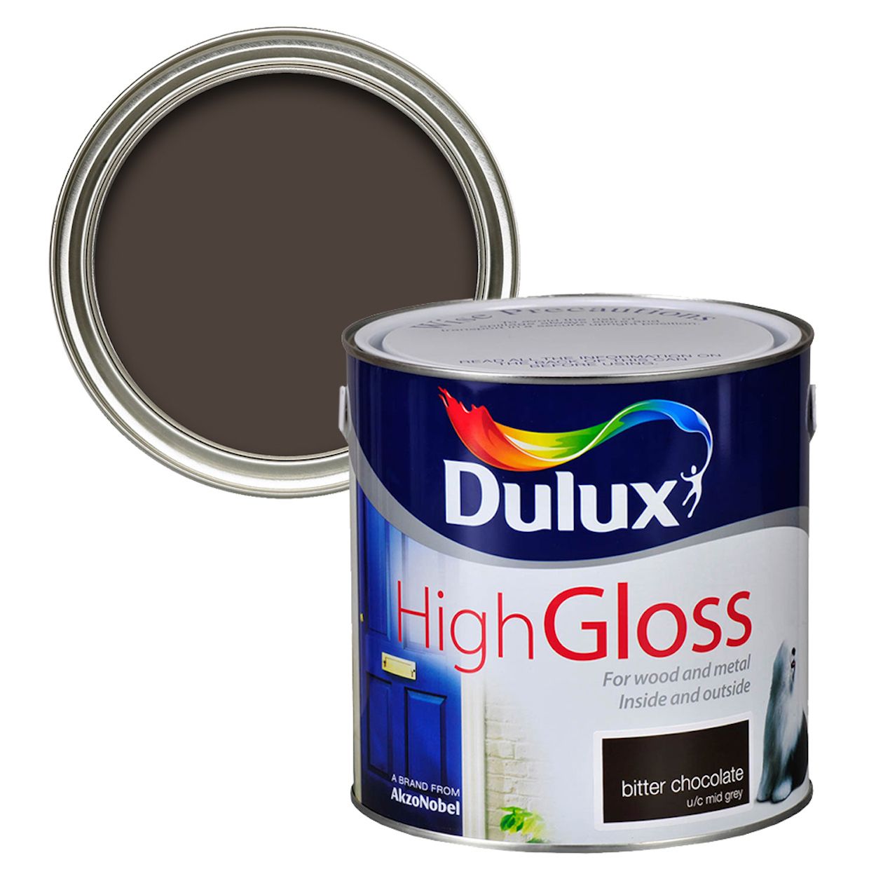 Dulux High Gloss Bitter Chocolate 2.5L