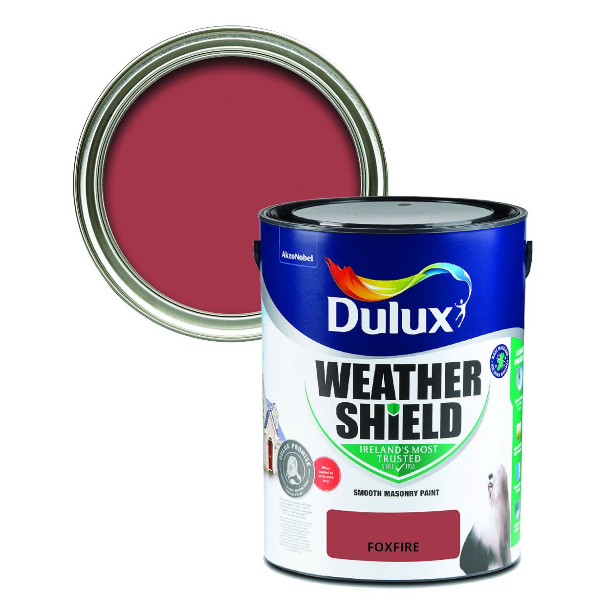 Dulux Weathershield Smooth Masonry Foxfire 5L