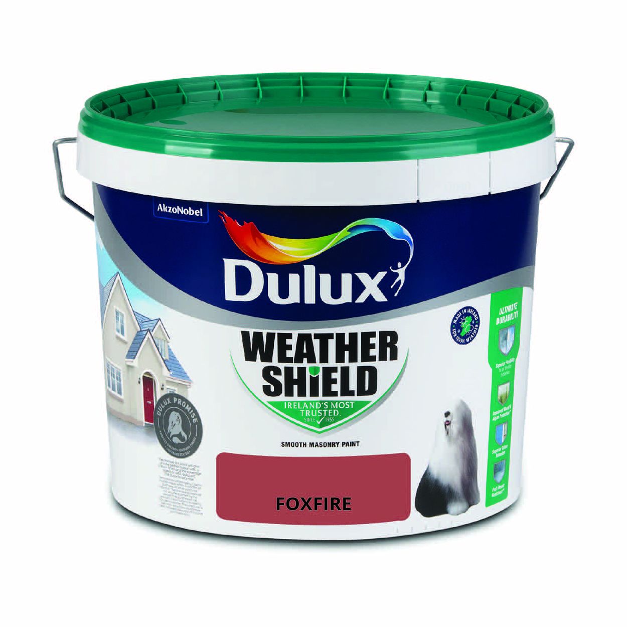 Dulux Weathershield Smooth Masonry Foxfire 10L