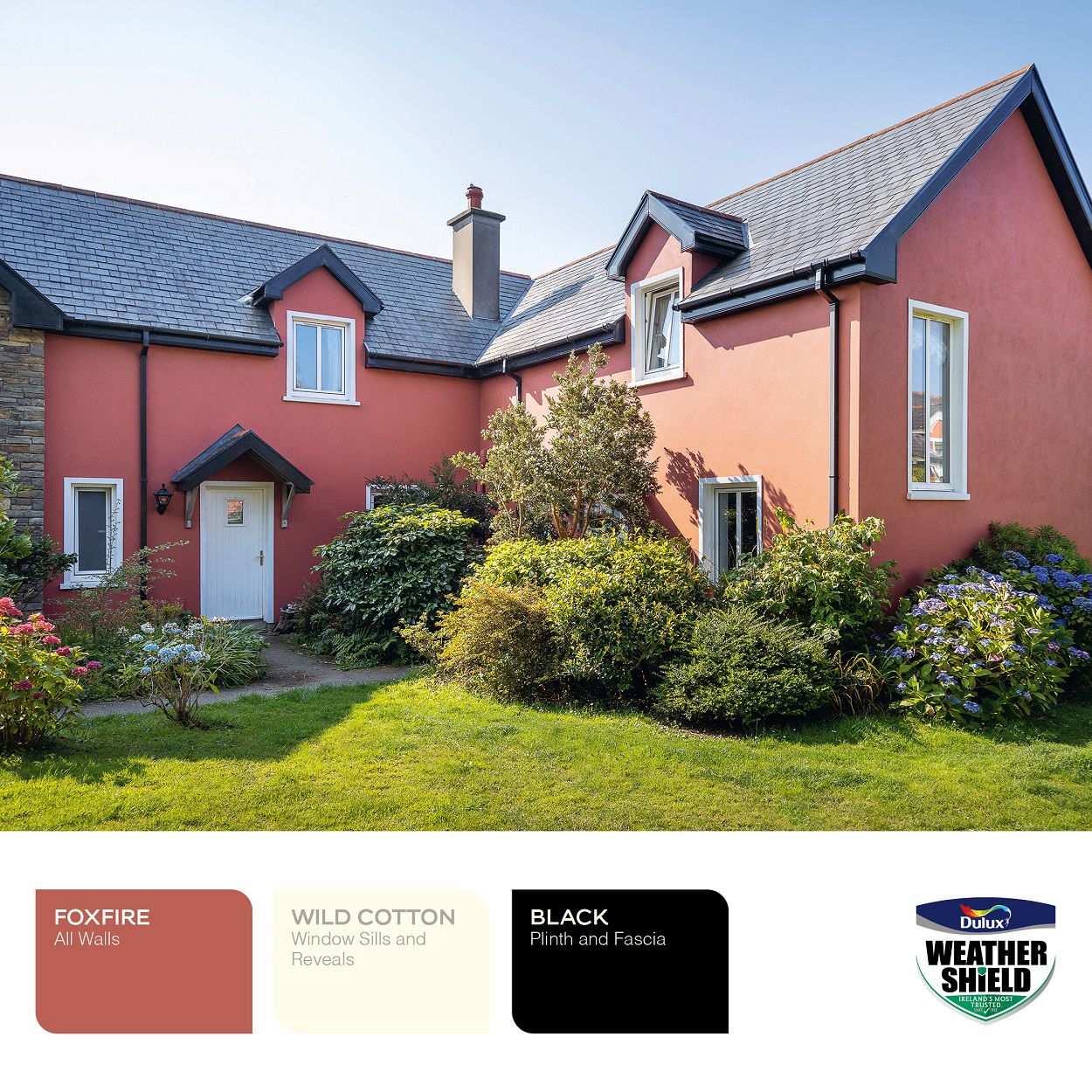 Dulux Weathershield Smooth Masonry Foxfire 10L