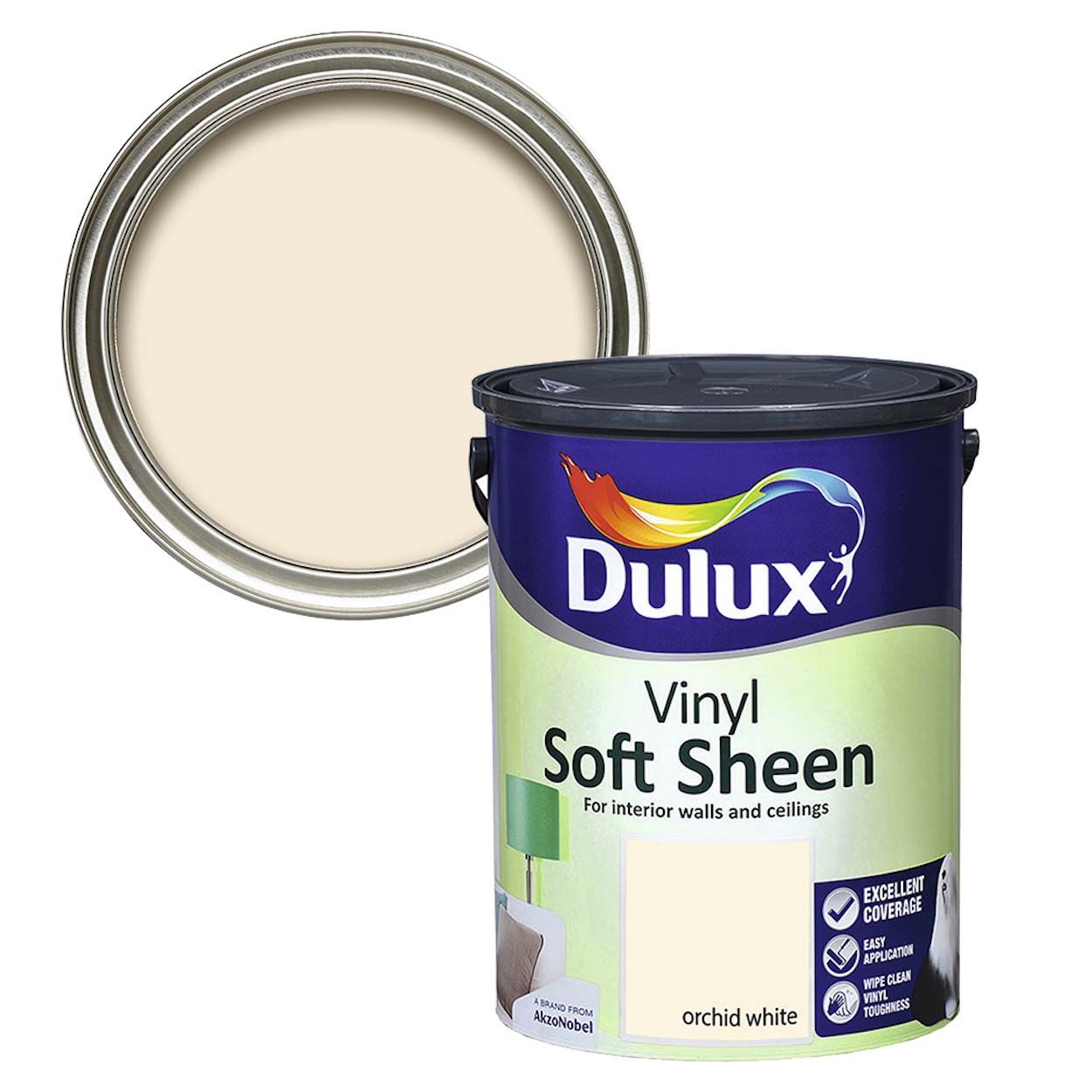 Dulux Vinyl Soft Sheen Orchid White 5L