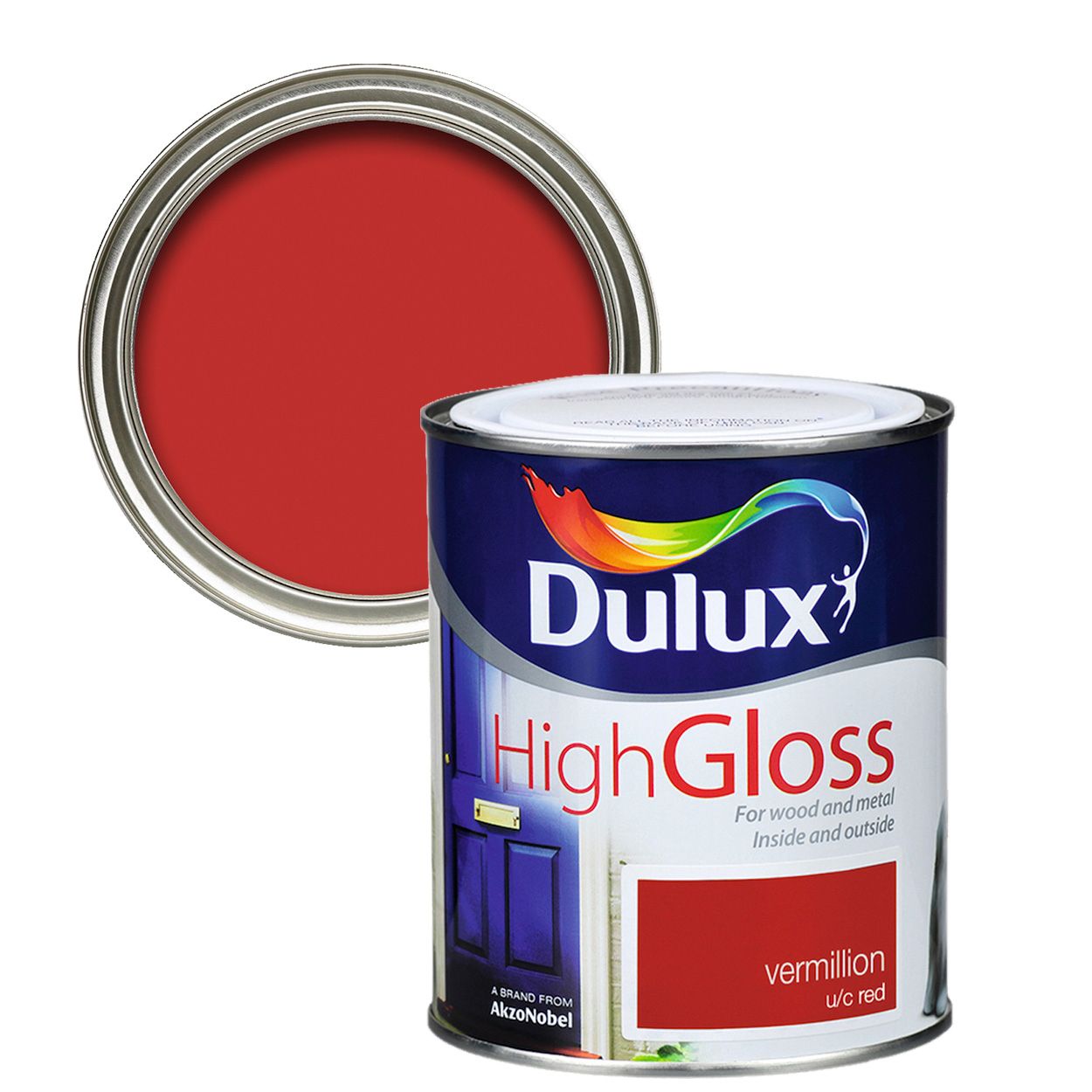Dulux High Gloss Vermillion 750ml